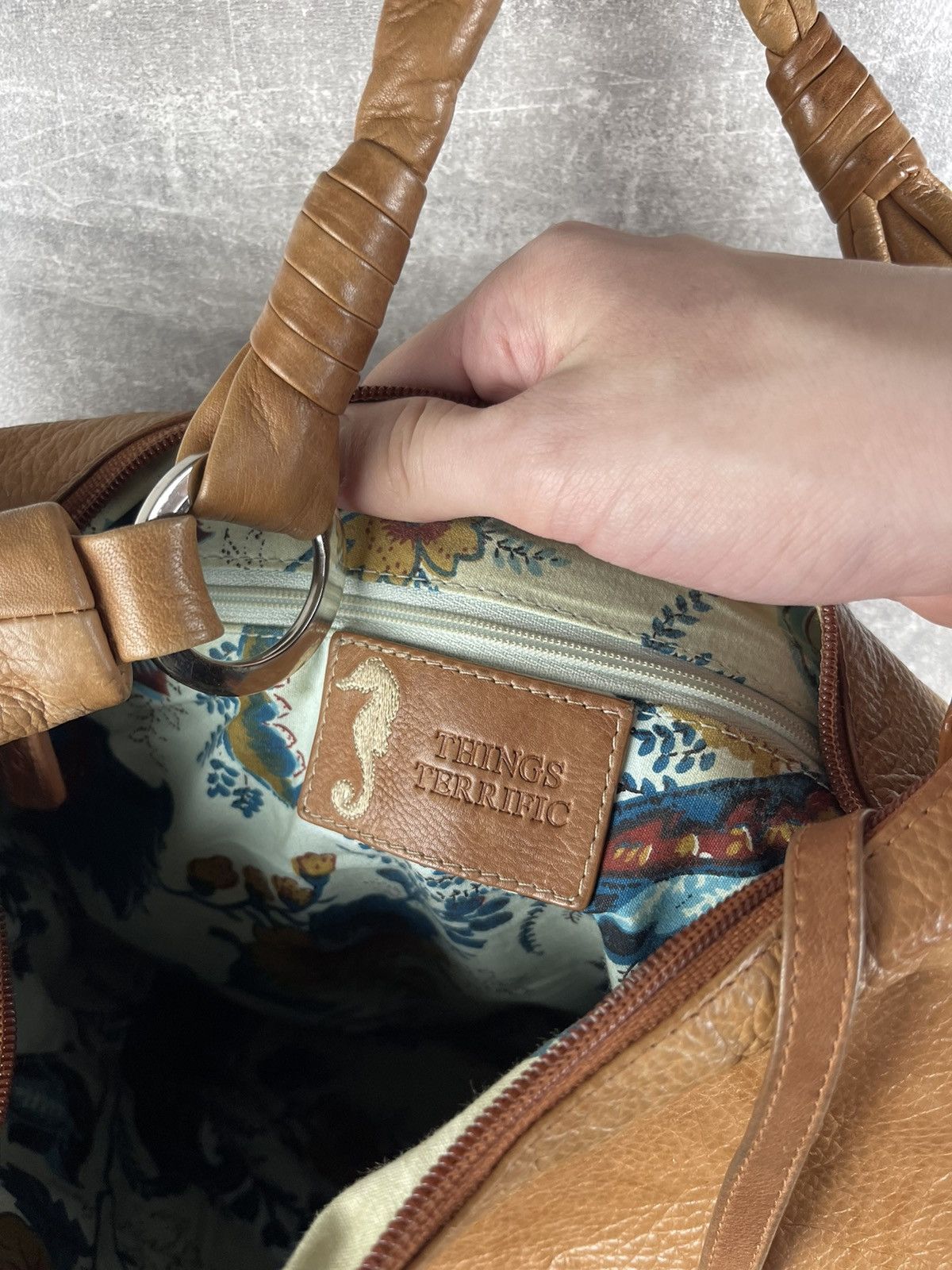 Genuine Leather Things Terrific Leather Hobo Bag Slouchy Tan Bohemian Size ONE SIZE - 11 Thumbnail