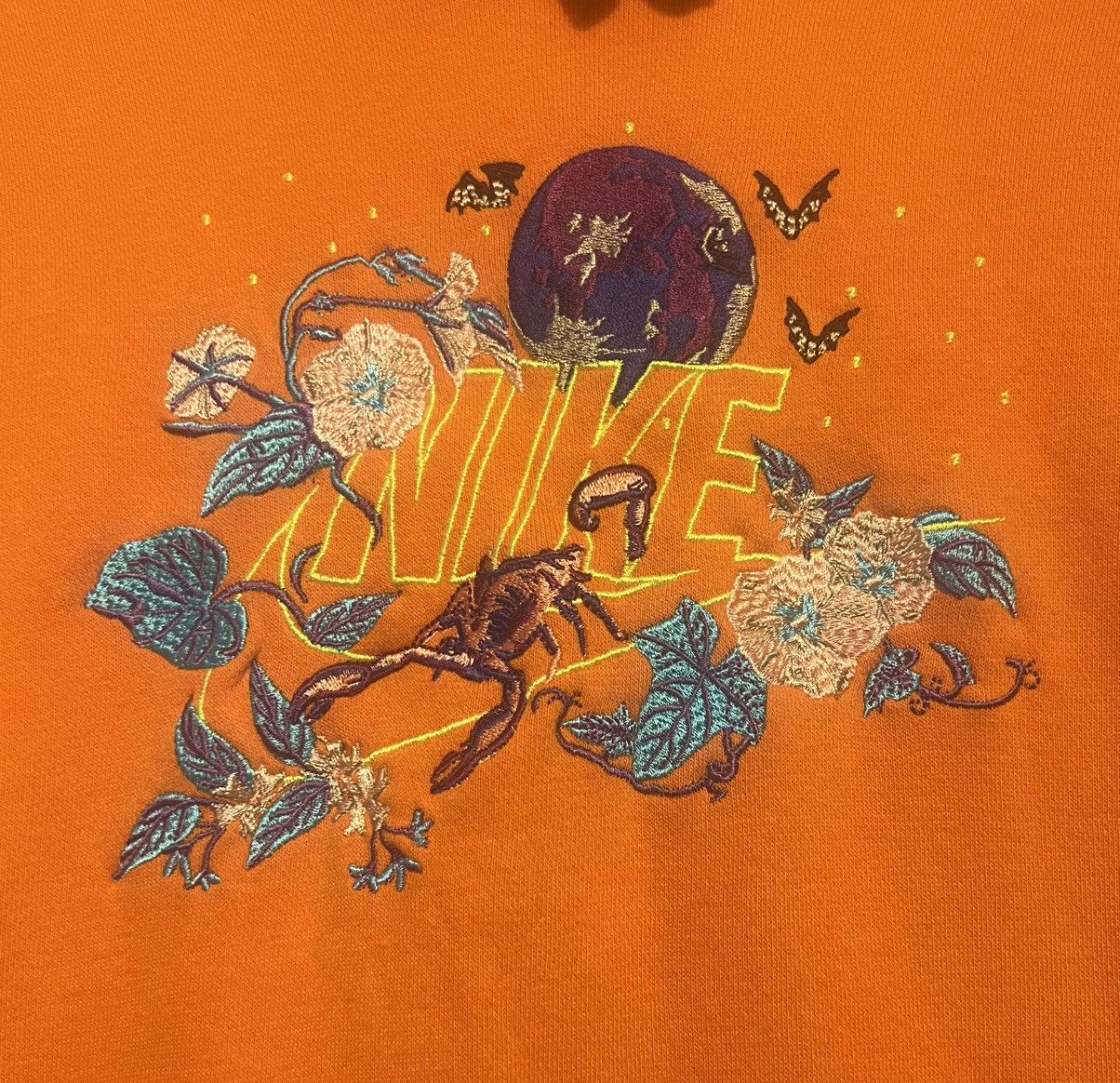 Nike Authentic Nike sportswear Club Fleece Pullover Hoodie Orange Size US XXL / EU 58 / 5 - 2 Thumbnail