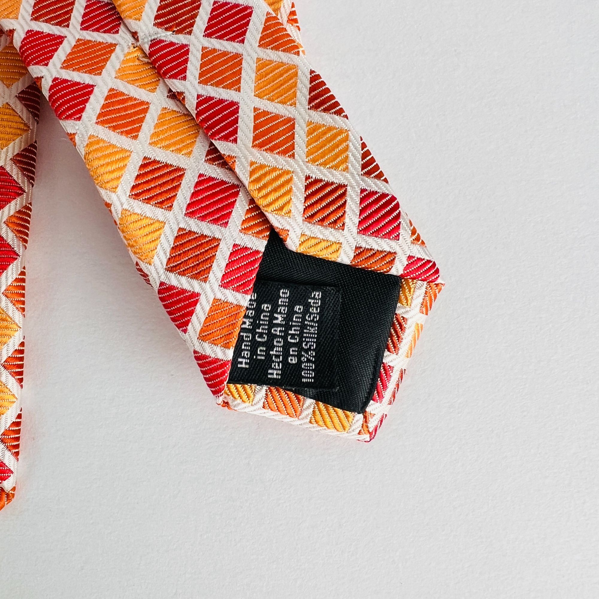 Stafford Stafford Performance Squares Orange Shades Necktie Tie Size ONE SIZE - 7 Thumbnail