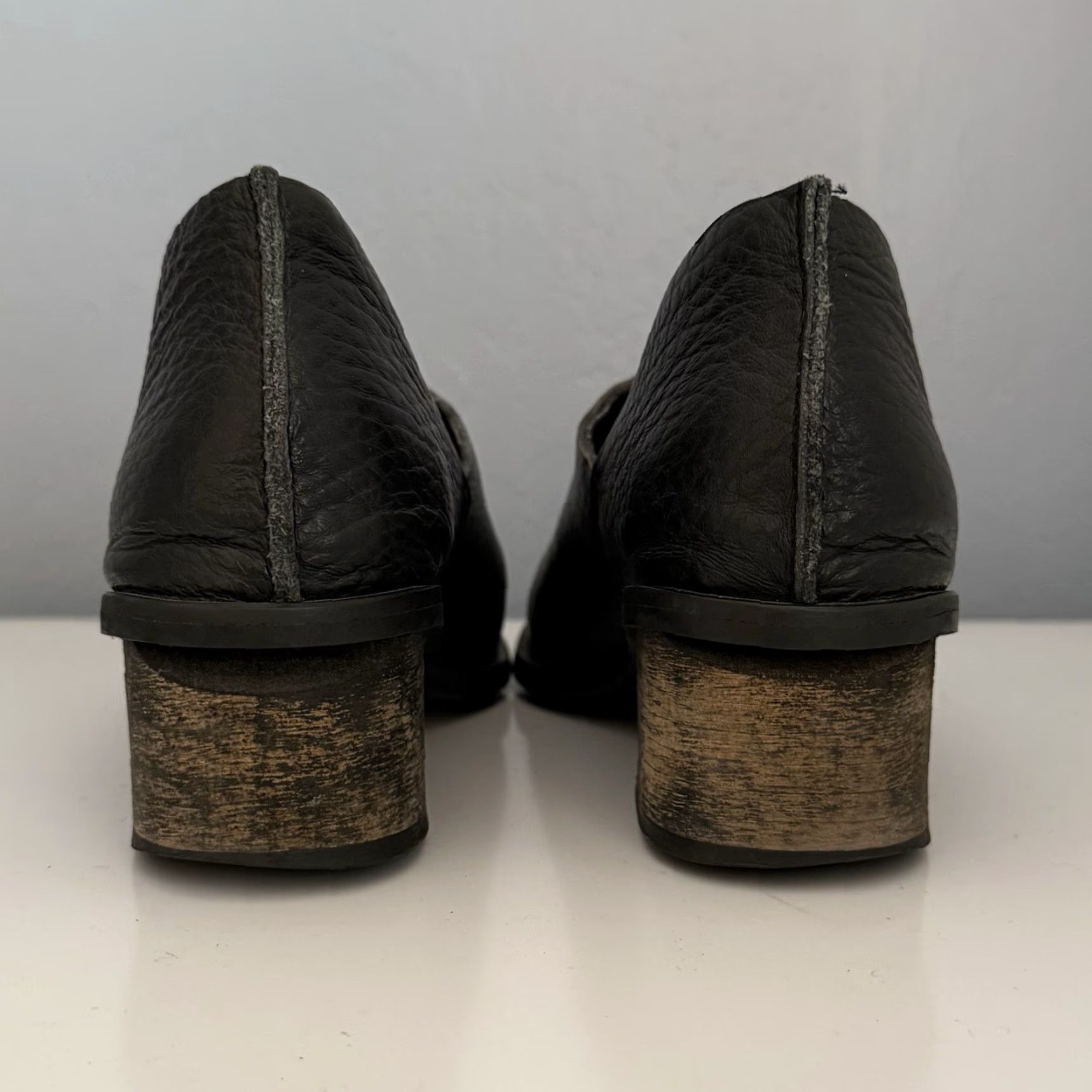 Vintage VINTAGE Abramey Black Leather Ankle Heel Boot Bootie Women 38 Size Black Leather Bootie Womens Shoes Size US 8 / IT 38 - 5 Thumbnail