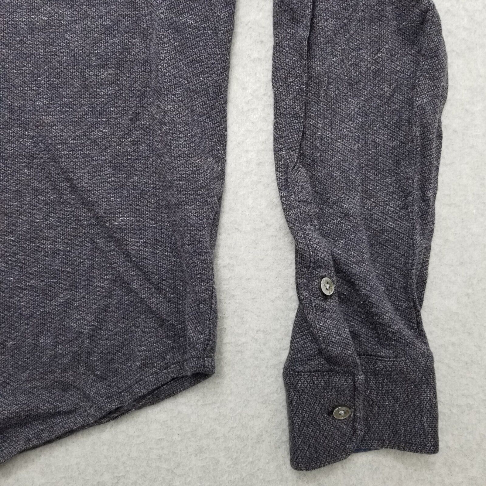 BUGATCHI Bugatchi Shirt Mens L Button Up Long Sleeve Knit Casual Size US L / EU 52-54 / 3 - 3 Thumbnail
