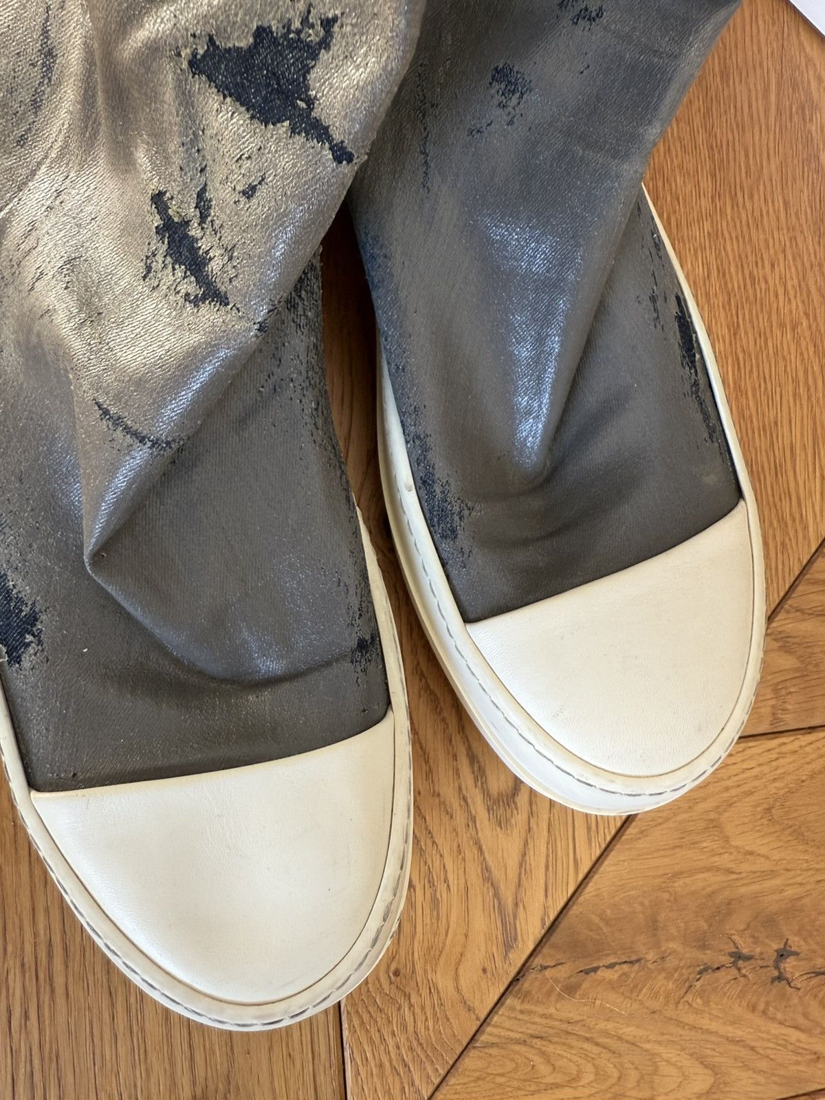 Rick Owens Drkshdw Rick Owens waxed distressed sock ramones Size US 11 / EU 44 - 4 Thumbnail