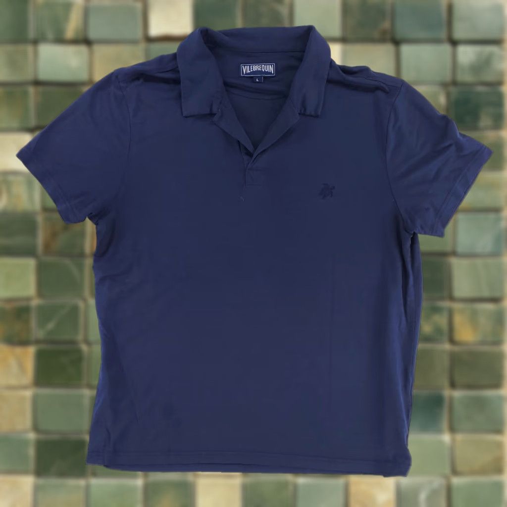 Vilebrequin Vilebrequin Polo Shirt Blue Short Sleeve Mens L Size US L / EU 52-54 / 3 - 1 Thumbnail