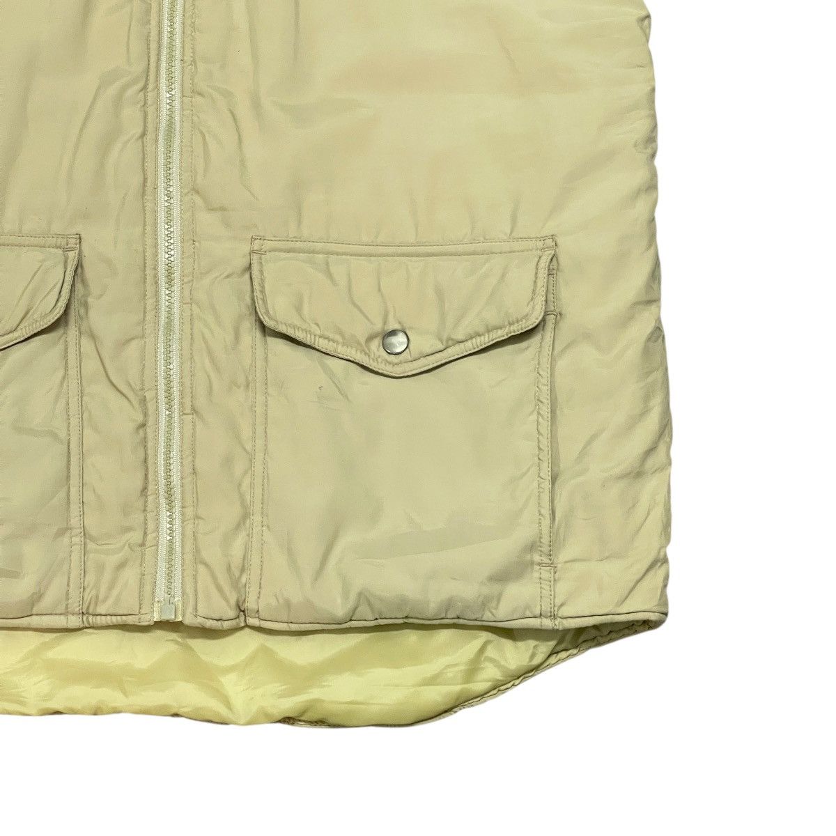 Hang Ten Vintage 70s Hang Ten Retro Beige Puffer Down Vest Size US L / EU 52-54 / 3 - 4 Thumbnail