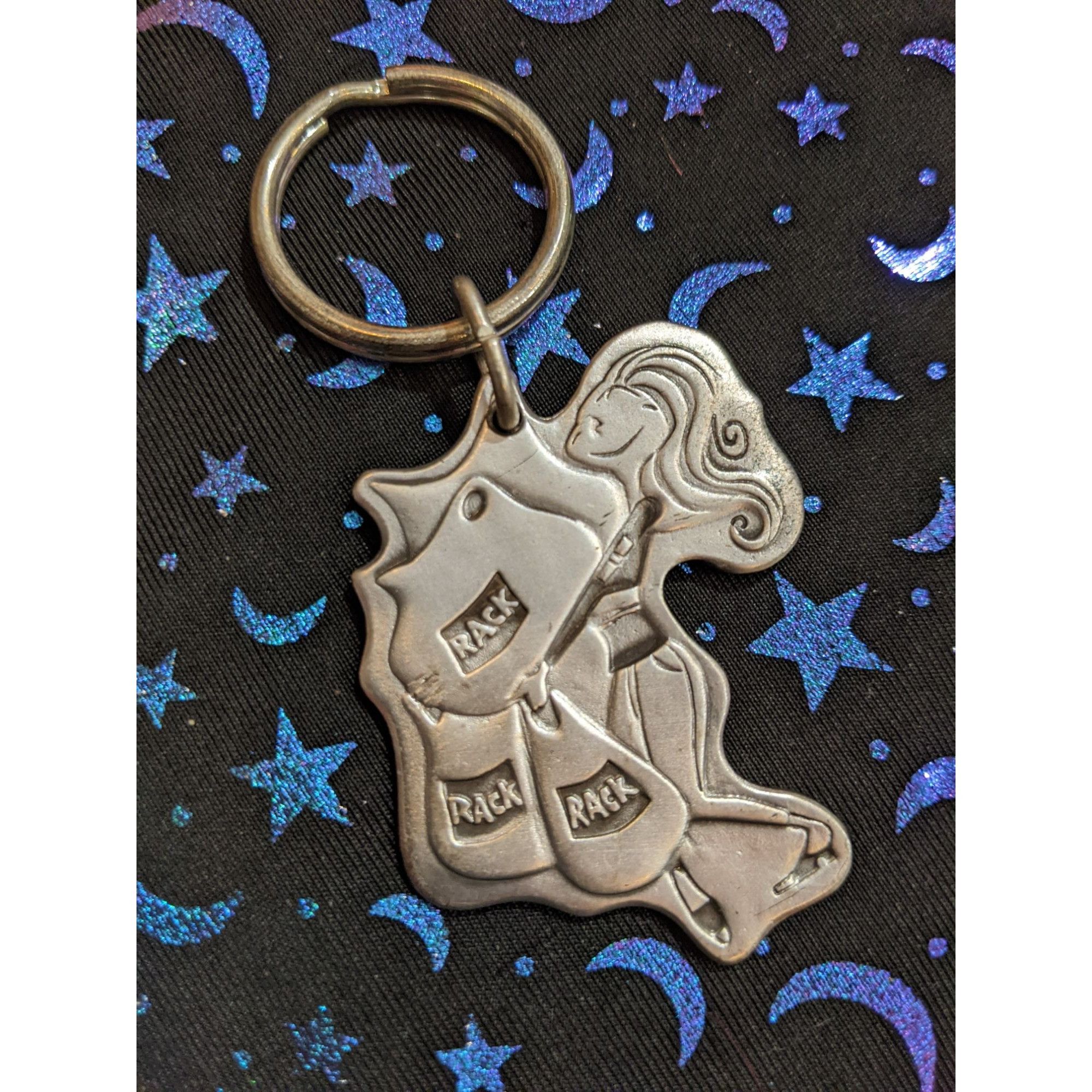 Other Quirky Shopaholic Silver Tone Metal Keychain Size ONE SIZE - 3 Thumbnail