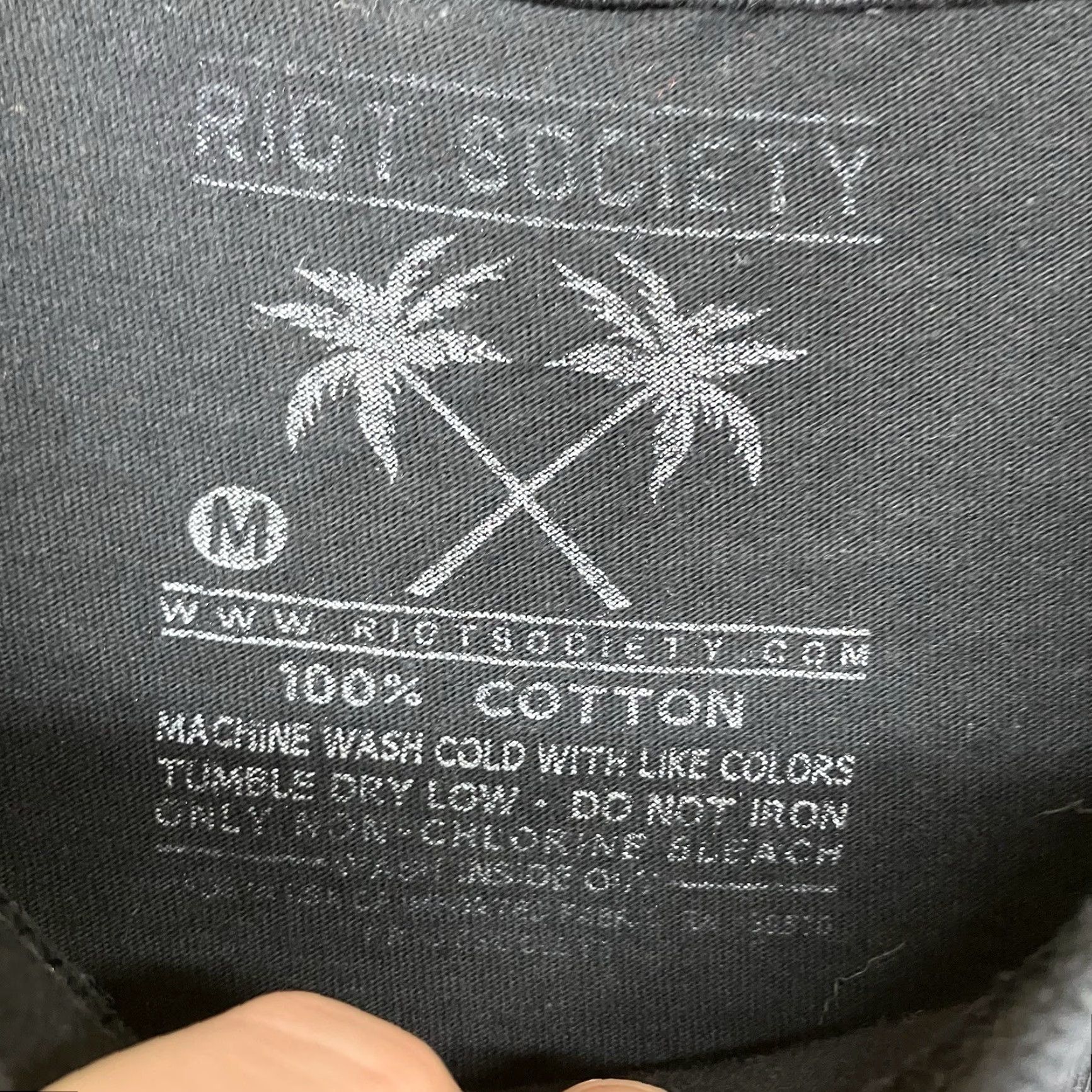 Vintage Riot Society Jurassic Park T-Shirt Medium Black Graphic Print Funny T-Rex Unisex Size US M / EU 48-50 / 2 - 4 Thumbnail