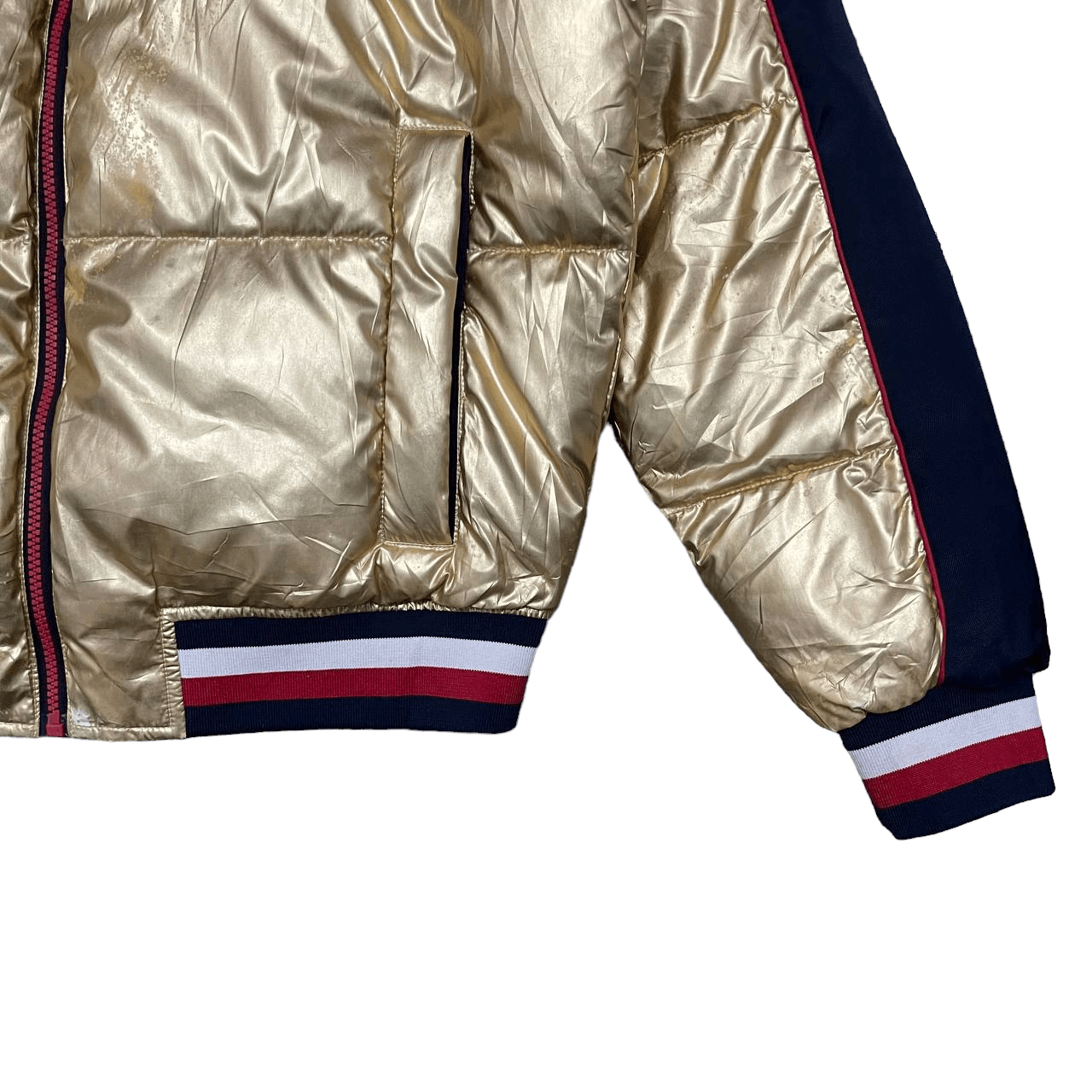 Tommy Hilfiger Vintage Tommy Hillfiger Puffer Down Jacket Gold Size US S / EU 44-46 / 1 - 4 Thumbnail
