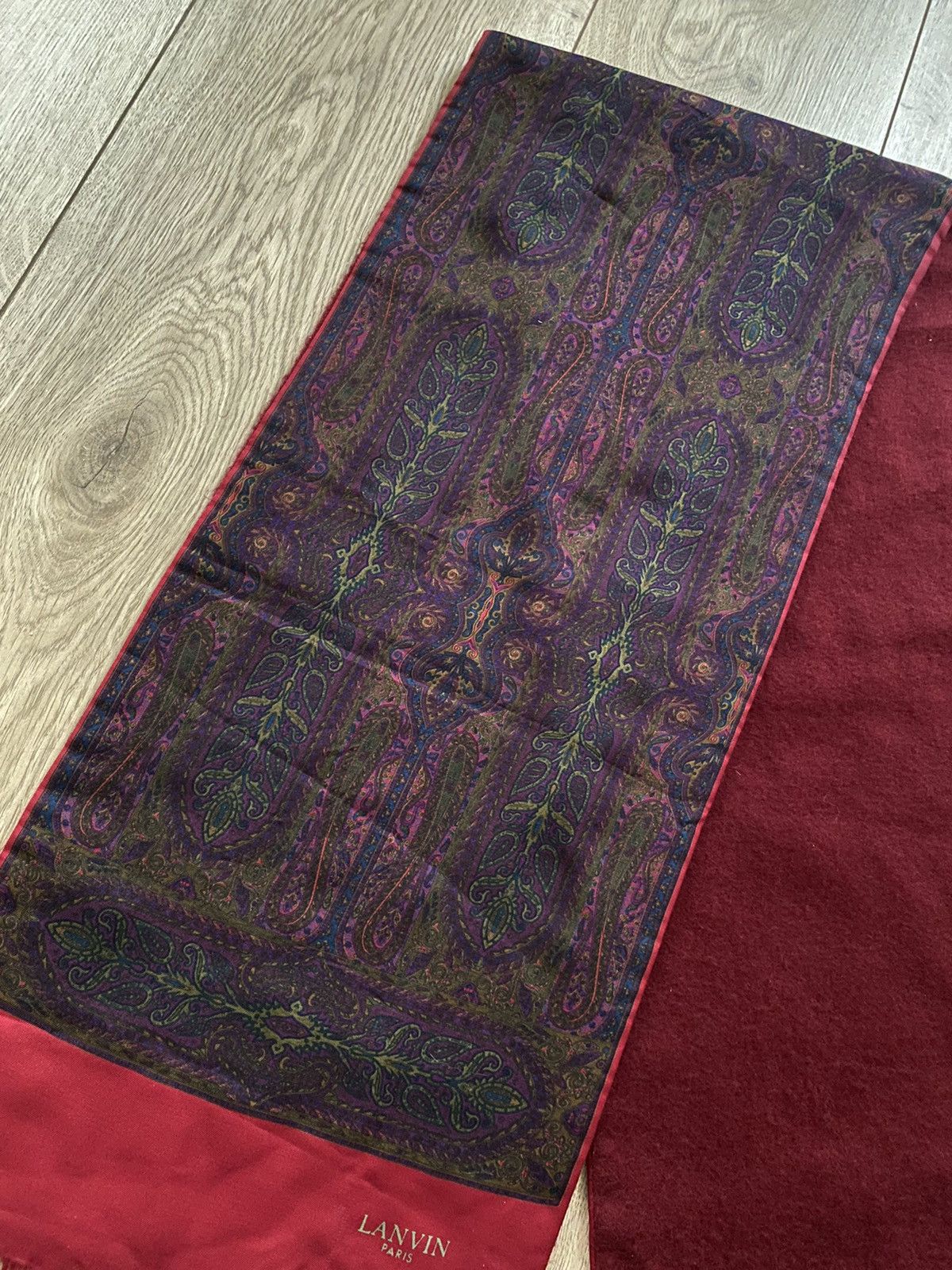 Lanvin Rare Vintage Lanvin Scarf Cashmere Laine Made In France Size ONE SIZE - 3 Thumbnail