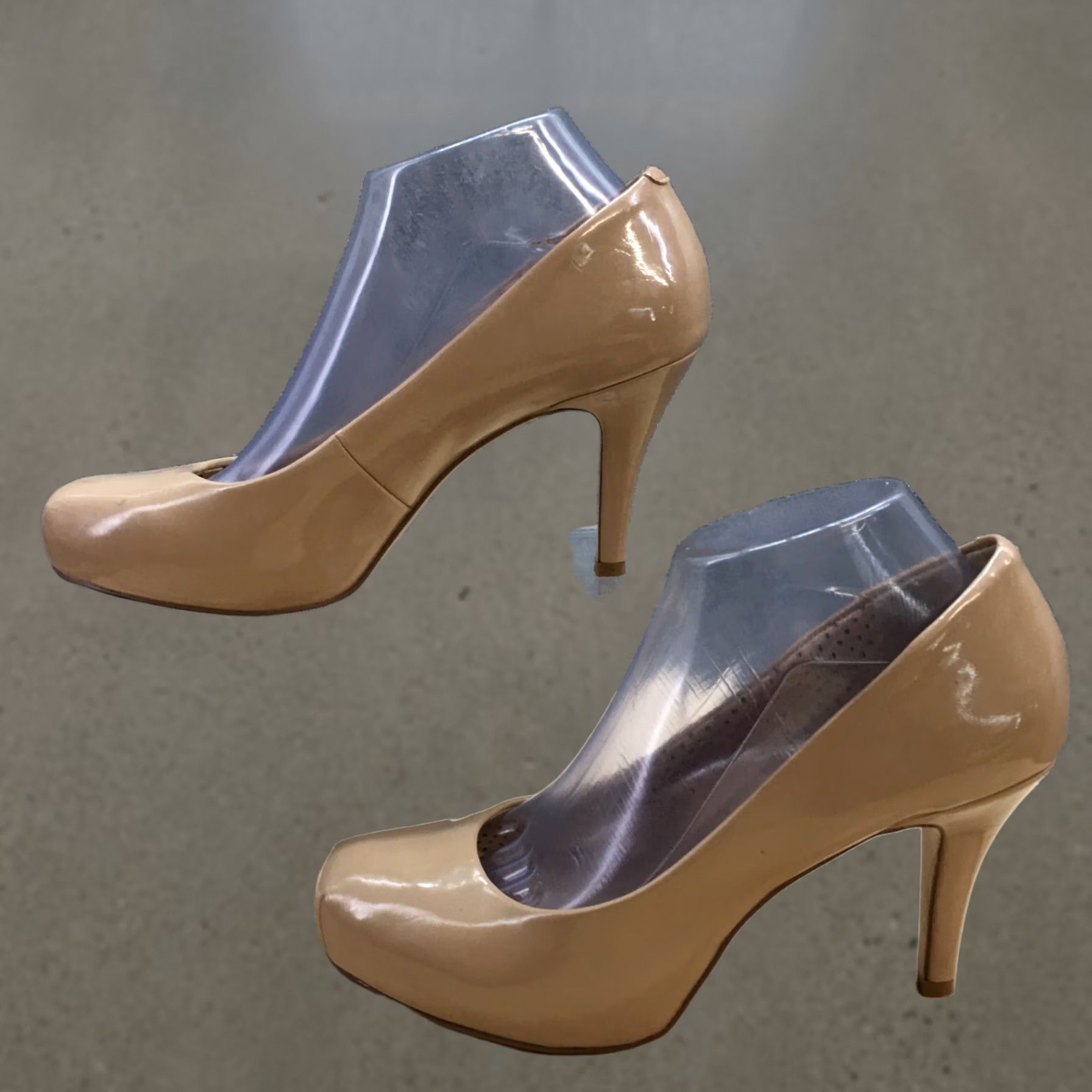 Vintage Madden Girl Heels Womens Pump Stiletto Brown Patent Leather Slip On Casual 8.5 Womens Size US 9 / IT 39 - 1 Thumbnail