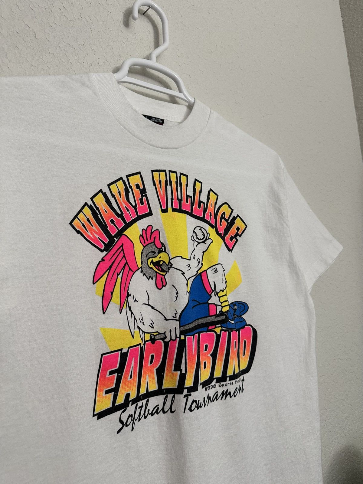 Vintage 1996 Sports Magic Wake Village EarlyBird Softball Tournament Size US L / EU 52-54 / 3 - 3 Thumbnail