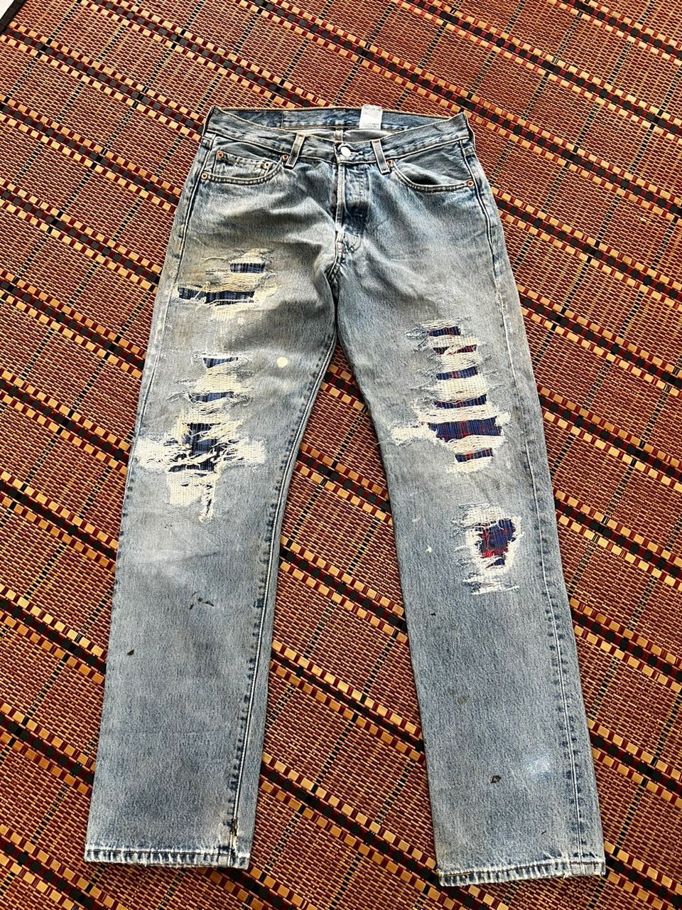 Levi's × Vintage Vintage Levis 501 Repaired Work Size US 31 - 1 Thumbnail