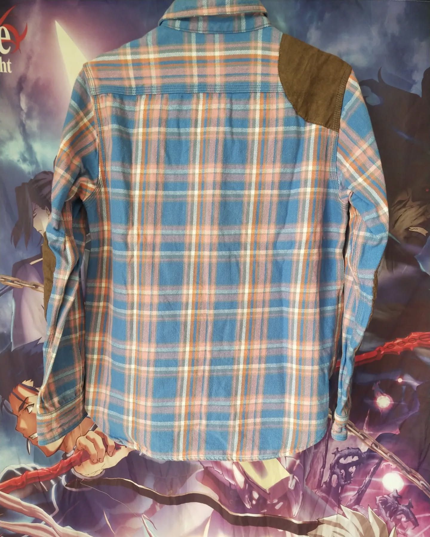 Japanese Brand Houston Blue Plaid Flannel Shirt Japanese Heritage Workwear Size US M / EU 48-50 / 2 - 4 Thumbnail