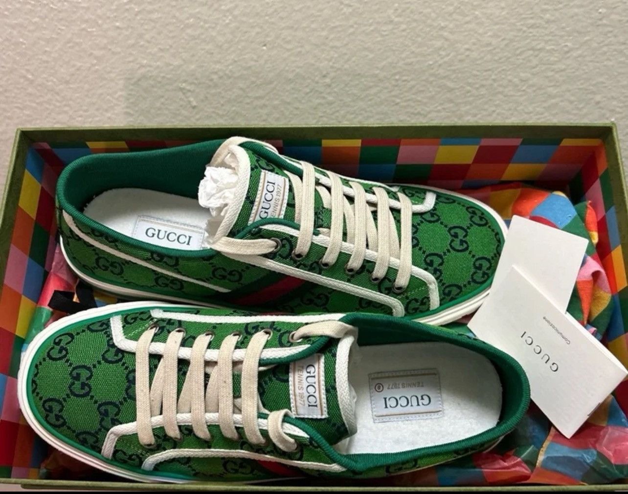 Gucci Gucci 1977 Tennis Shoes “Green” Size US 9 / EU 42 - 5 Thumbnail