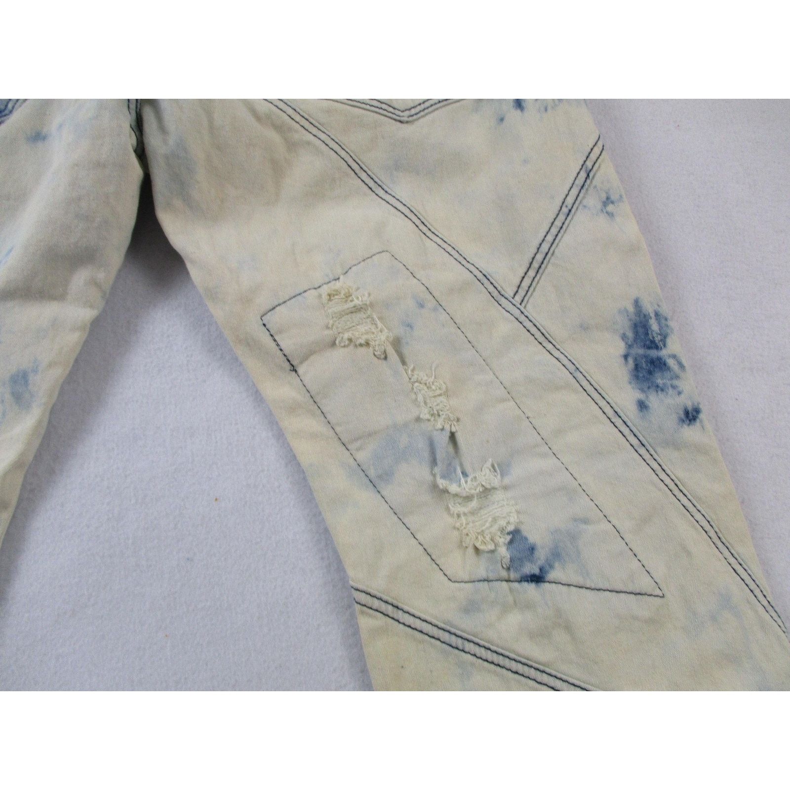 Reason Reason Jeans Men 44 Slim Acid Wash Mulberry Moto Skull Denim Size US 44 / EU 60 - 10 Thumbnail