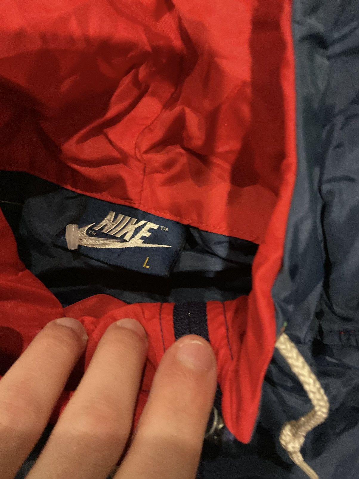 Nike × Vintage Vintage 80s Nike windbreaker Size US L / EU 52-54 / 3 - 2 Thumbnail