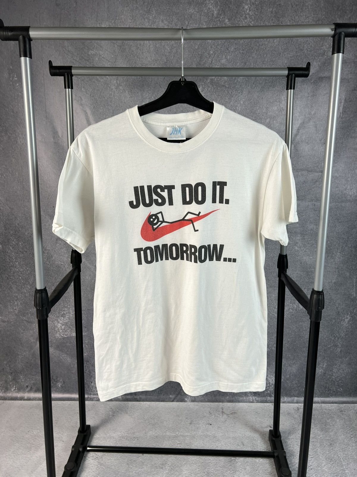 Nike Vintage band T-shirt humor “just do it tomorrow” Size US XS / EU 42 / 0 - 1 Thumbnail