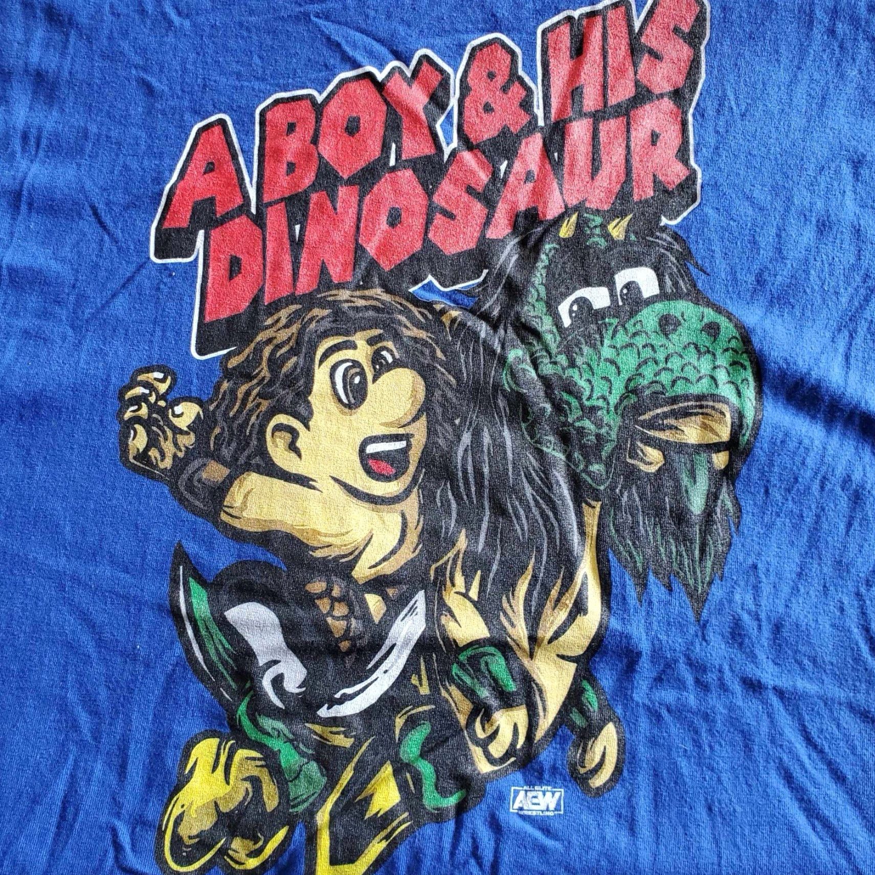 Vintage AEW Jungle Boy & Luchasaurus "A Boy & His Dinosaur" T-Shirt Sz 5XL yoshi Mario Size US XXL / EU 58 / 5 - 2 Thumbnail