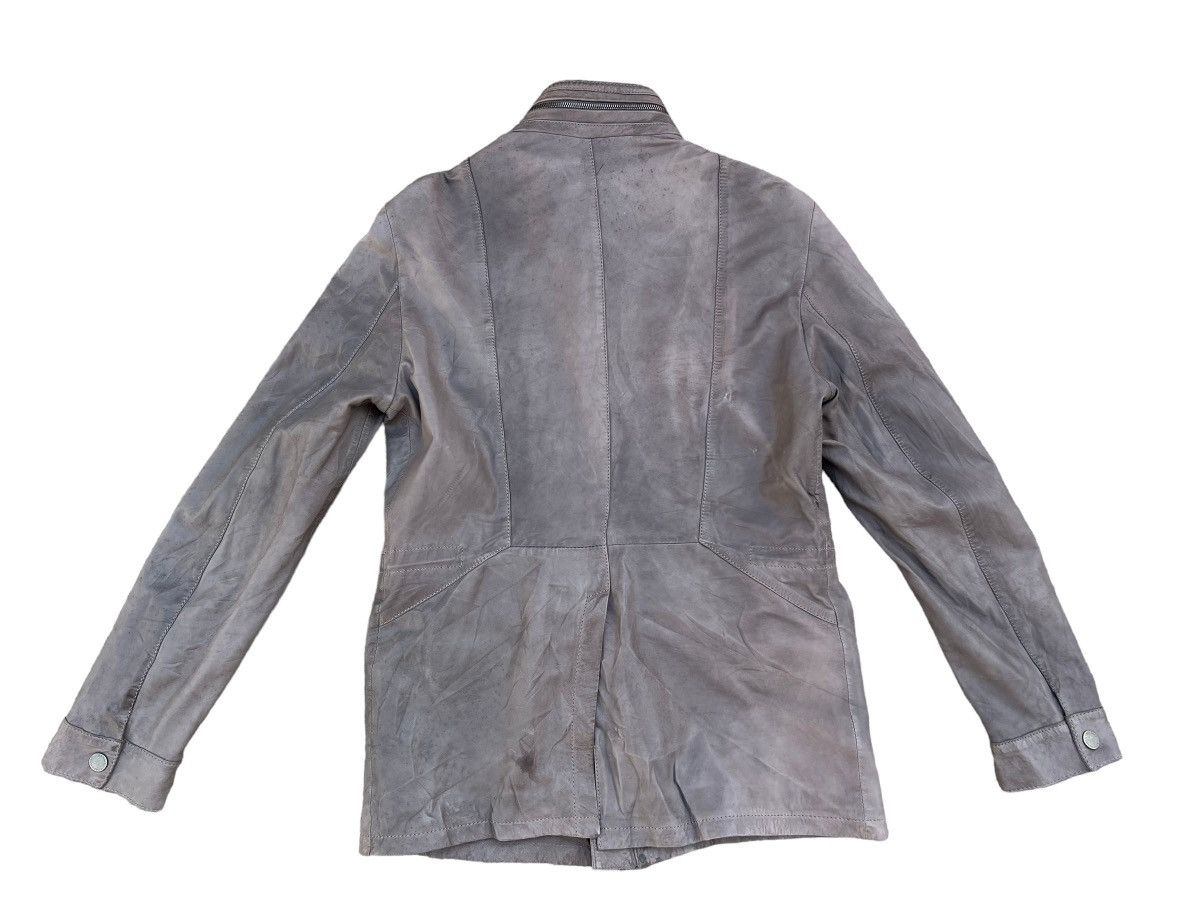Versace Versace Collection Dirty Patina Lamb Leather Jacket Size US M / EU 48-50 / 2 - 2 Thumbnail