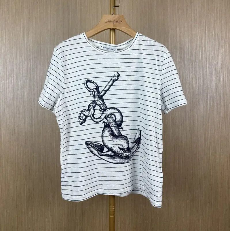 Dior Dior Color Block Cotton T-Shirt for Women 0089 Size M / US 6-8 / IT 42-44 - 1 Thumbnail