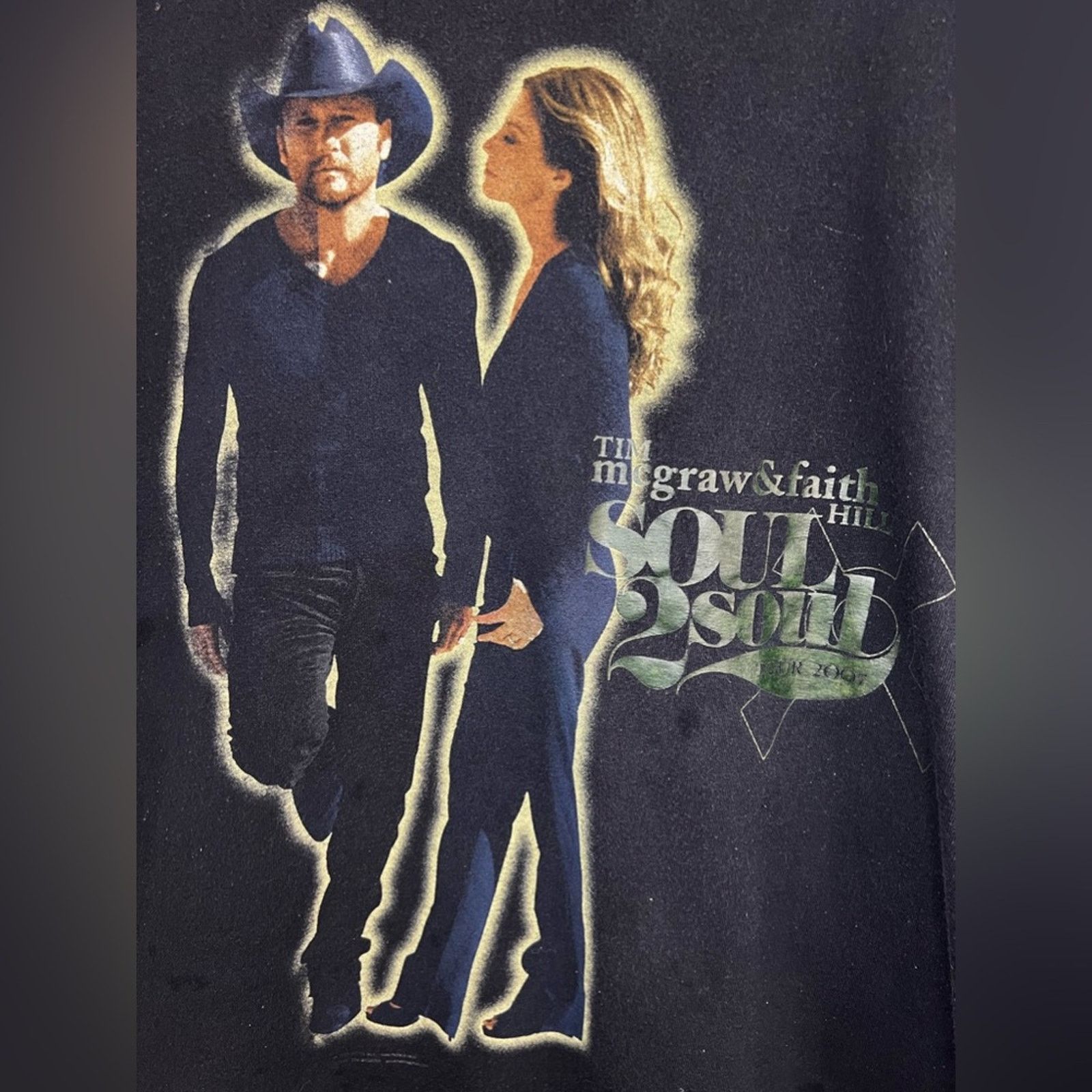 Vintage Vintage 2007 Tim McGraw & Faith Hill Shirt TENNESSEE RIVER Size US XL / EU 56 / 4 - 3 Thumbnail