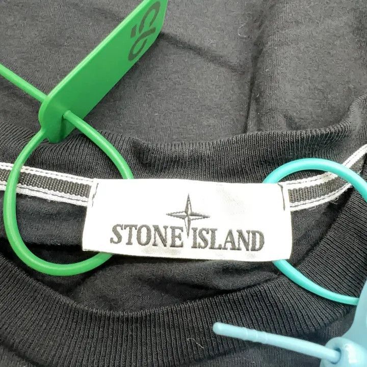 Stone Island Stone Island Black Logo Print Short Sleeve TShirt -2506 Size US XL / EU 56 / 4 - 2 Thumbnail