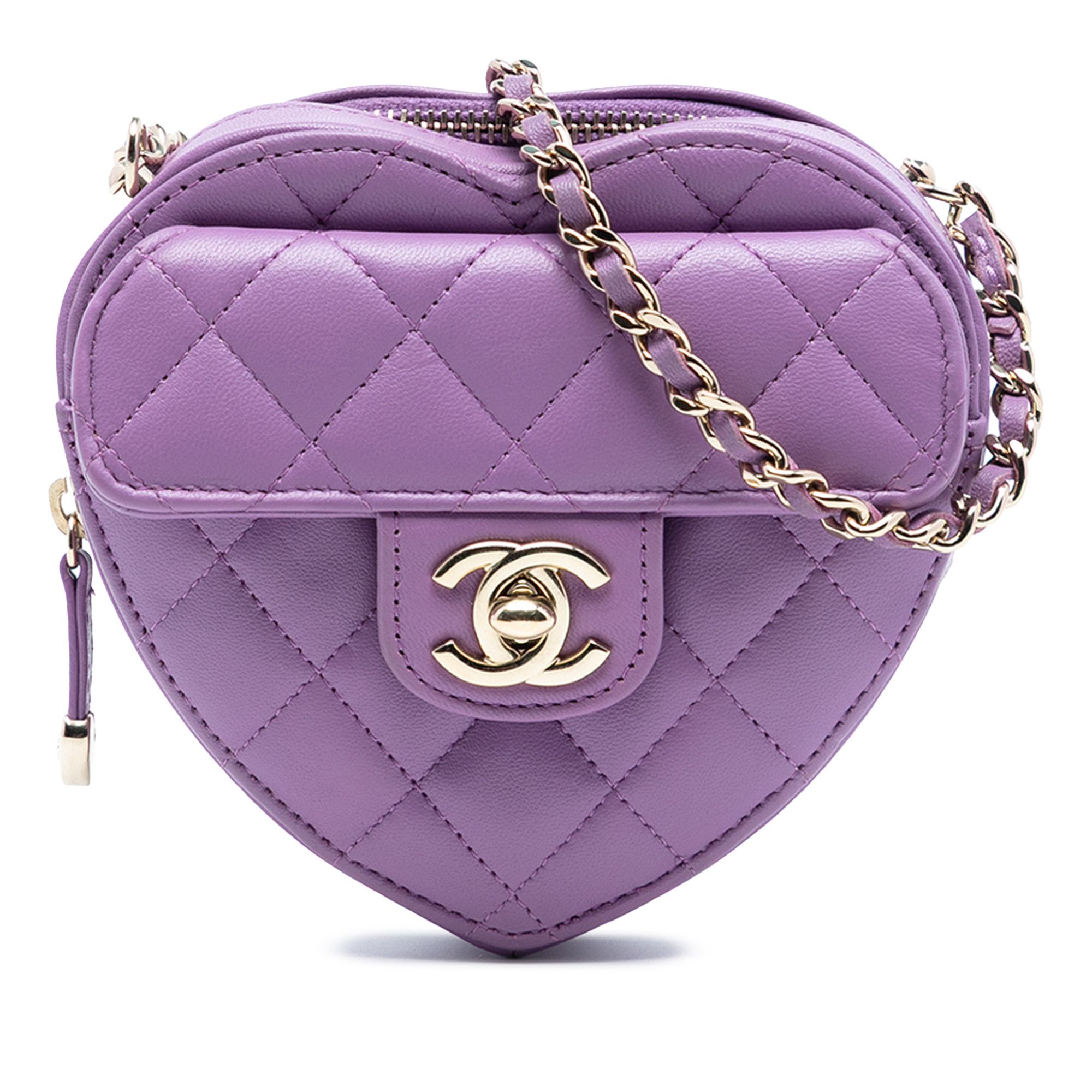 Chanel Chanel Mini Lambskin CC in Love Heart Crossbody Size ONE SIZE - 1 Thumbnail