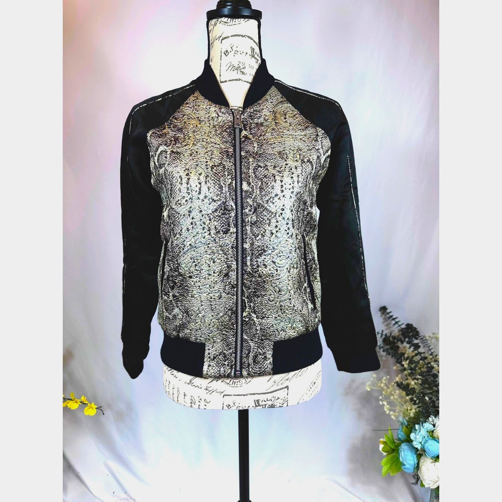 Zadig & Voltaire Zadig & Voltaire Billy Snake Deluxe Bomber Jacket XS Size XS / US 0-2 / IT 36-38 - 8 Thumbnail