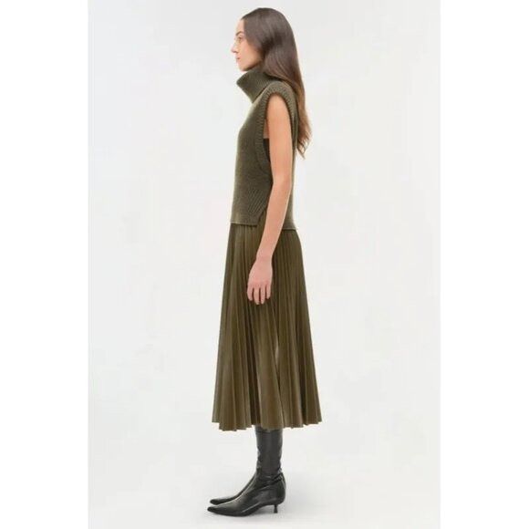 Simkhai NWT $325 Simkhai Maple Cashmere Wool Ribbed Turtleneck Allig Size XS / US 0-2 / IT 36-38 - 14 Thumbnail