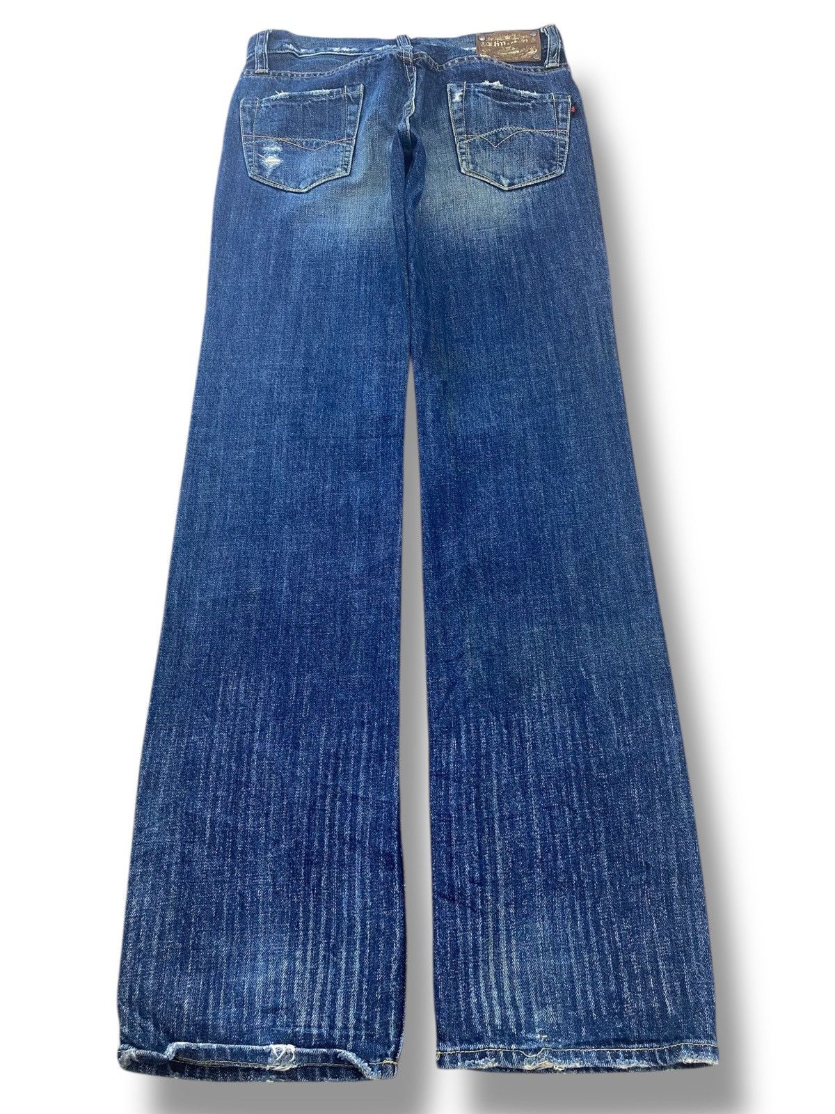 Camel Sweet Camel Blue Wash Distressed Style Straight Leg Jeans Size US 28 / EU 44 - 3 Thumbnail