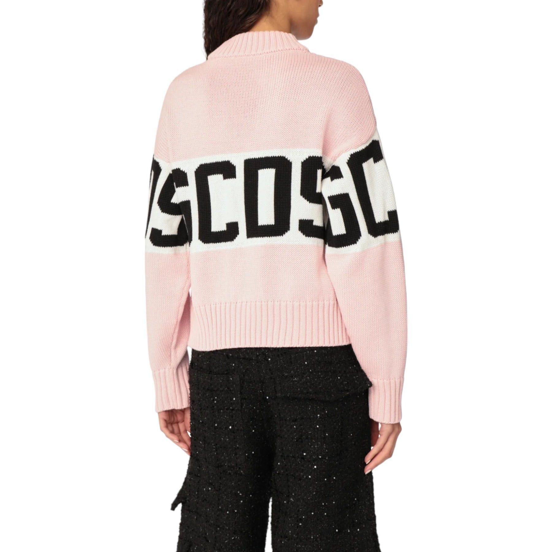 Wool Logo Band Boxy Sweater Pink Large -, Women's — image 3 of 3