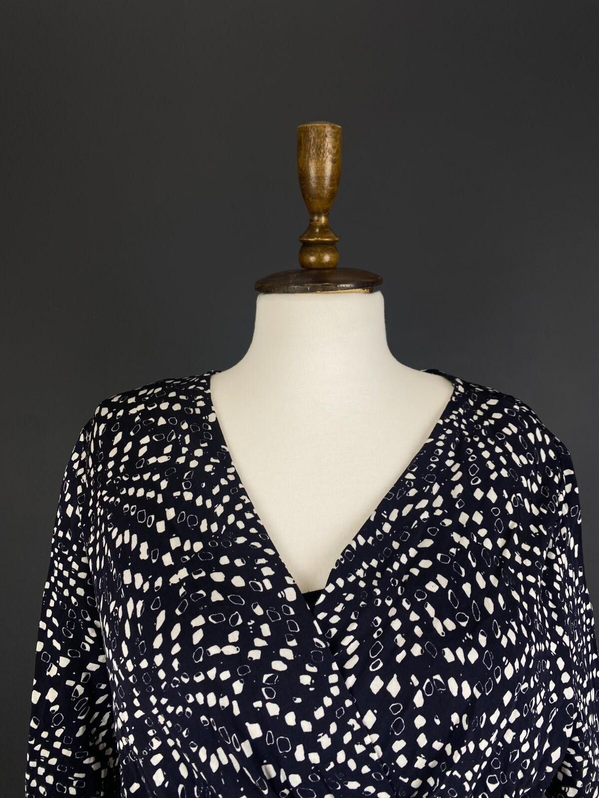 Designer Max Mara Studio Blue Desiner 3/4 Sleeve Midi Dress Size L Size L / US 10 / IT 46 - 5 Thumbnail