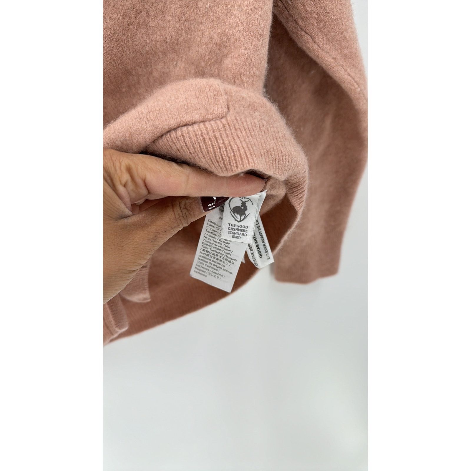 J.Crew J.CREW pink tan cashmere cropped cardigan preppy classic Size XS / US 0-2 / IT 36-38 - 5 Thumbnail