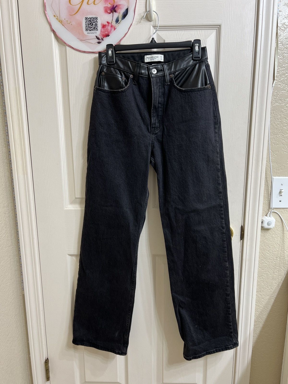 Abercrombie & Fitch Abercrombie & fitch Mixed Fabric High Rise 90s Relaxed Jean Size 27" / US 4 / IT 40 - 2 Thumbnail