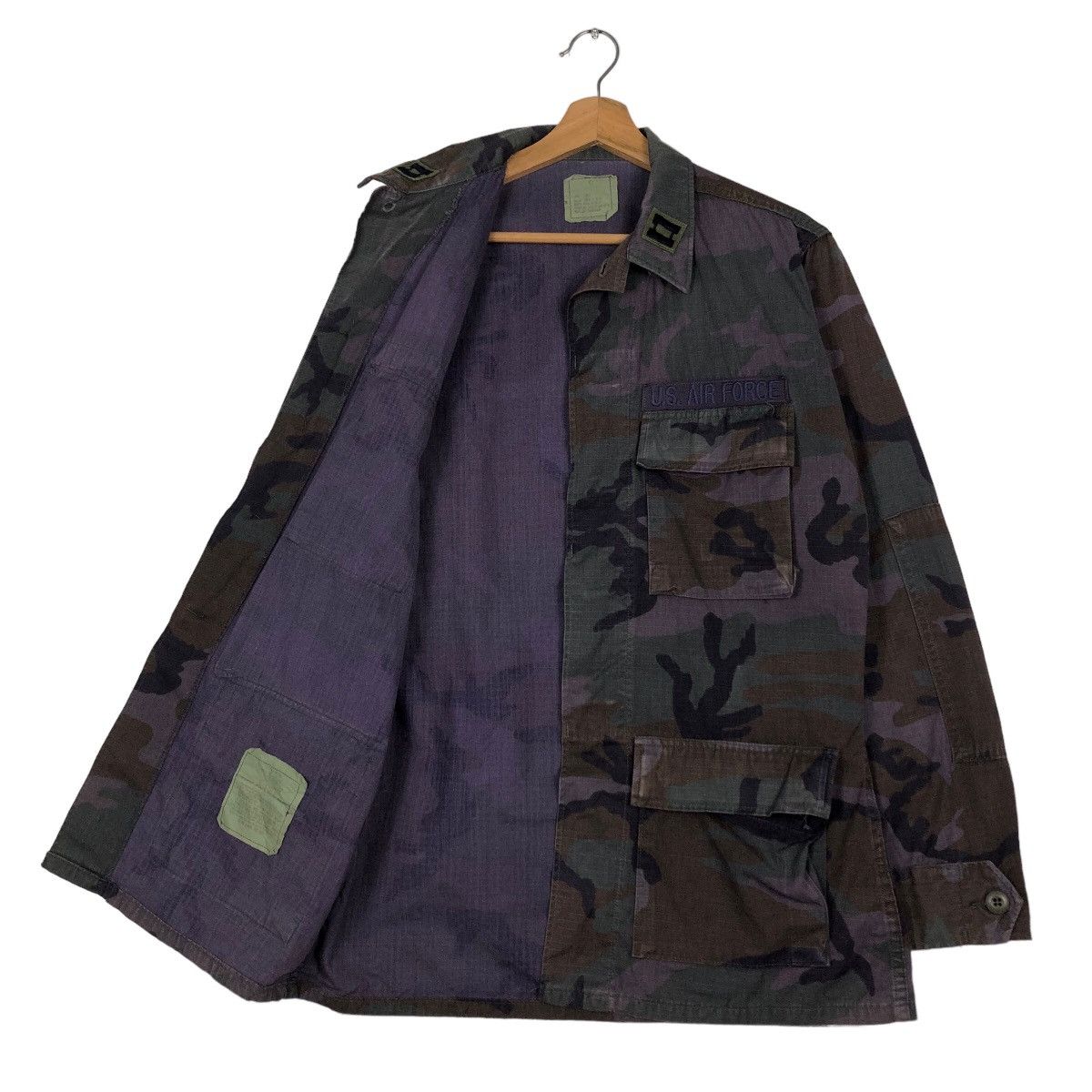 Vintage 🔥Vintage Military US Air Forces Chore Cargo Jacket Pockets Size US S / EU 44-46 / 1 - 11 Thumbnail