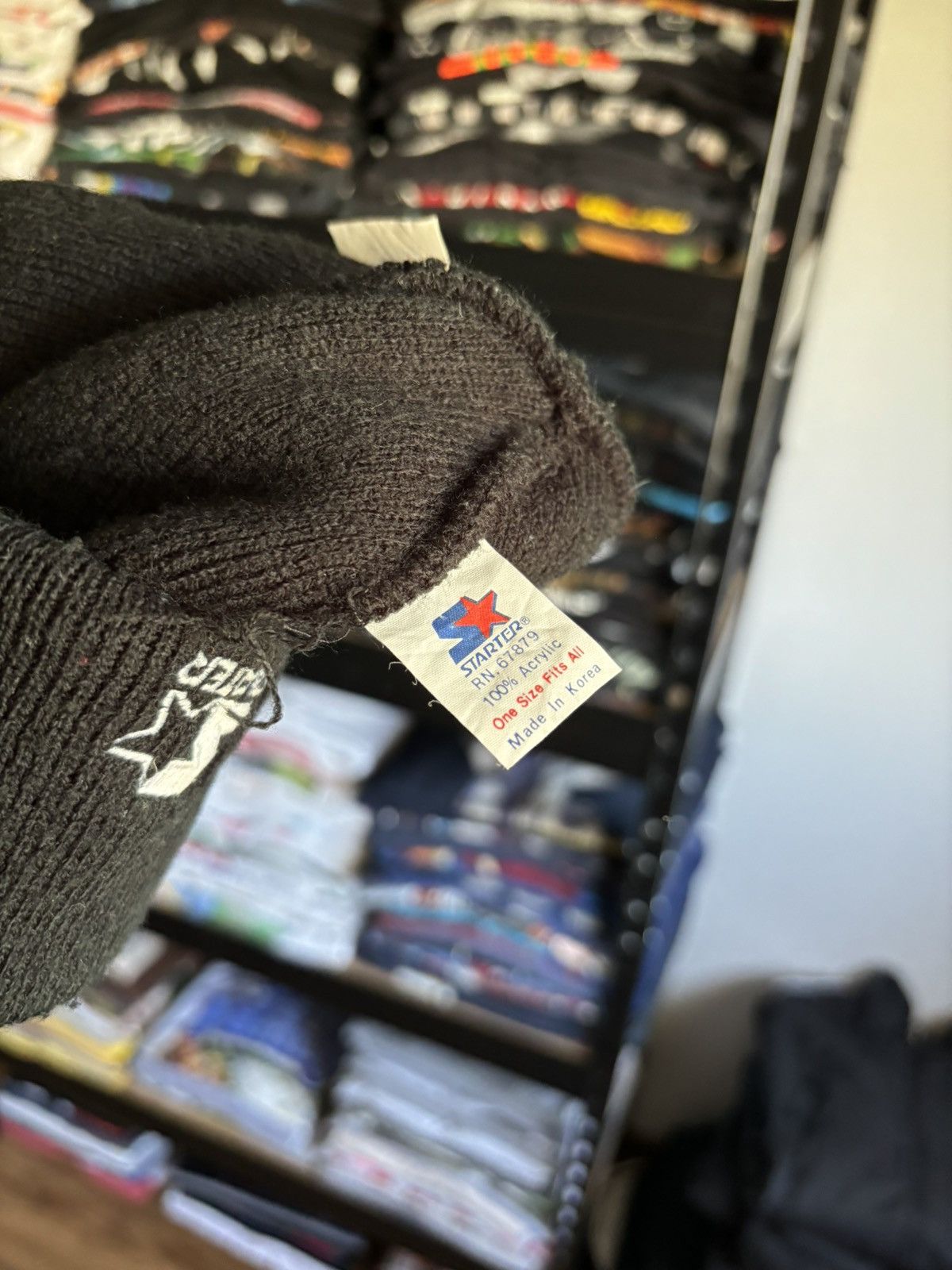 NBA × Vintage Vintage 1990s chicago bulls nba starter black USA beanie Size ONE SIZE - 4 Thumbnail