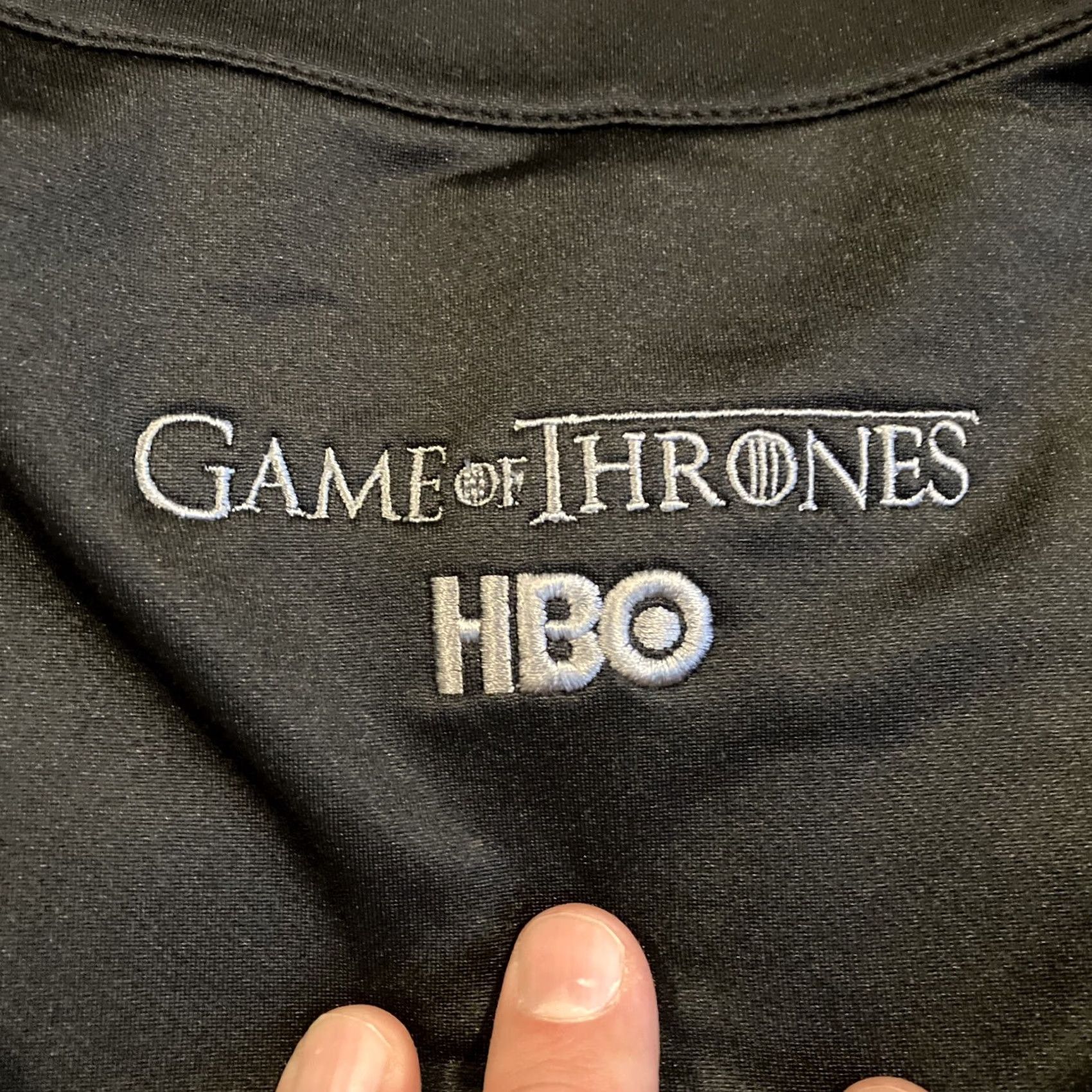 Nike Nike Golf Game Of Thrones Black Quarter Zip HBO Embroidered RARE XL Men Size US XL / EU 56 / 4 - 4 Thumbnail