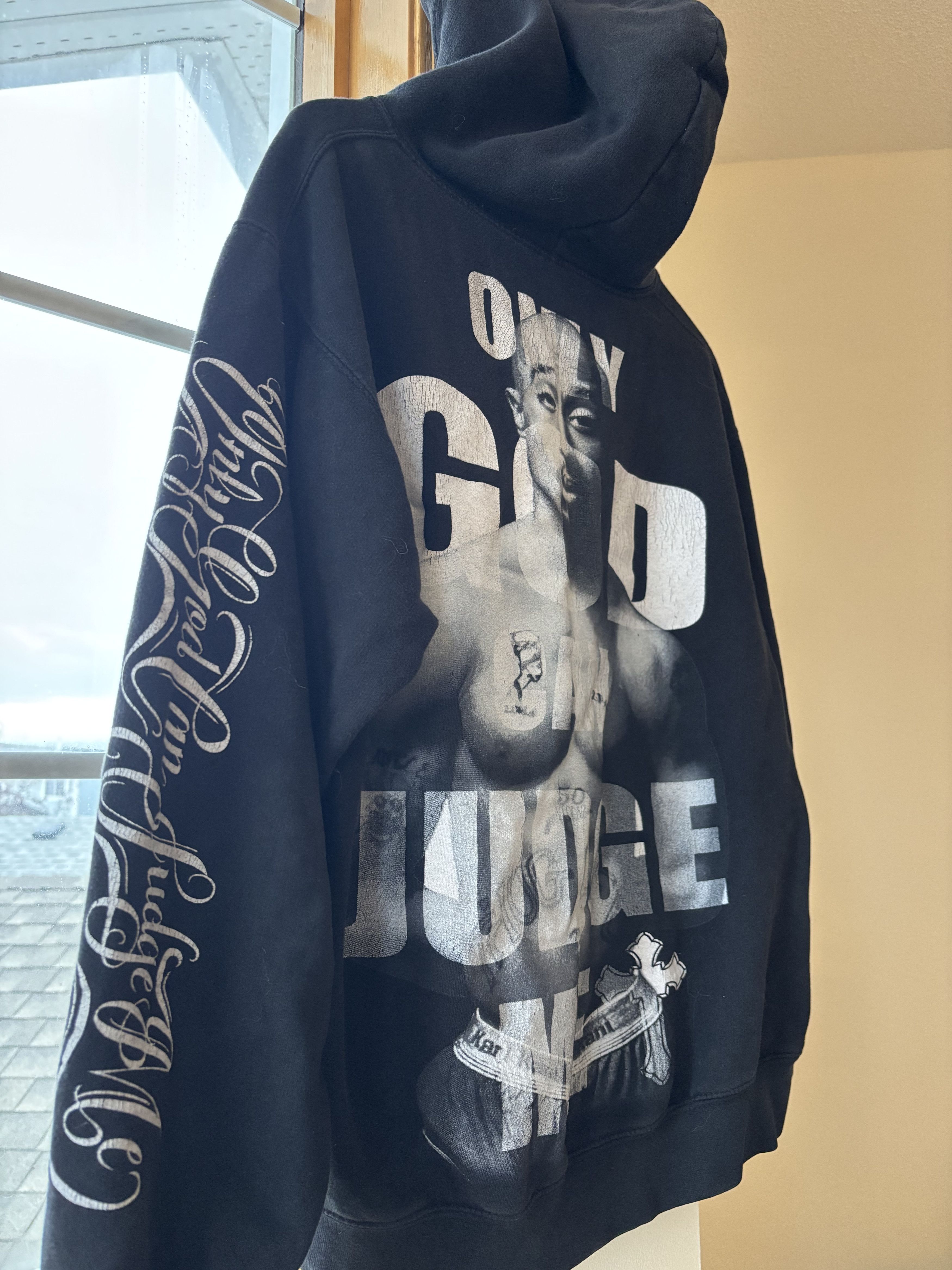Vintage Vintage Tupac Hoodie ONLY GOD CAN JUDGE ME Size US M / EU 48-50 / 2 - 3 Thumbnail