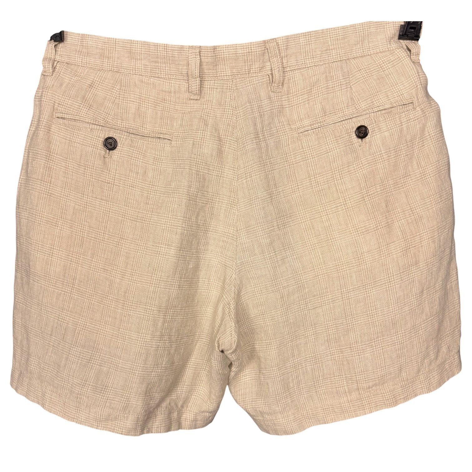 J.Crew J.Crew Oarsman 7" Shorts Mens 32 Tan Linen Flat Plaid NWT Size US 32 / EU 48 - 2 Thumbnail