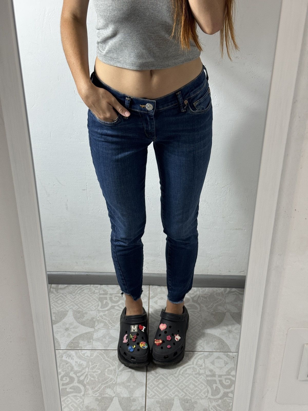 True Religion VINTAGE TRUE RELIGION 2000s SKINNY JEANS Size 27" / US 4 / IT 40 - 1 Thumbnail