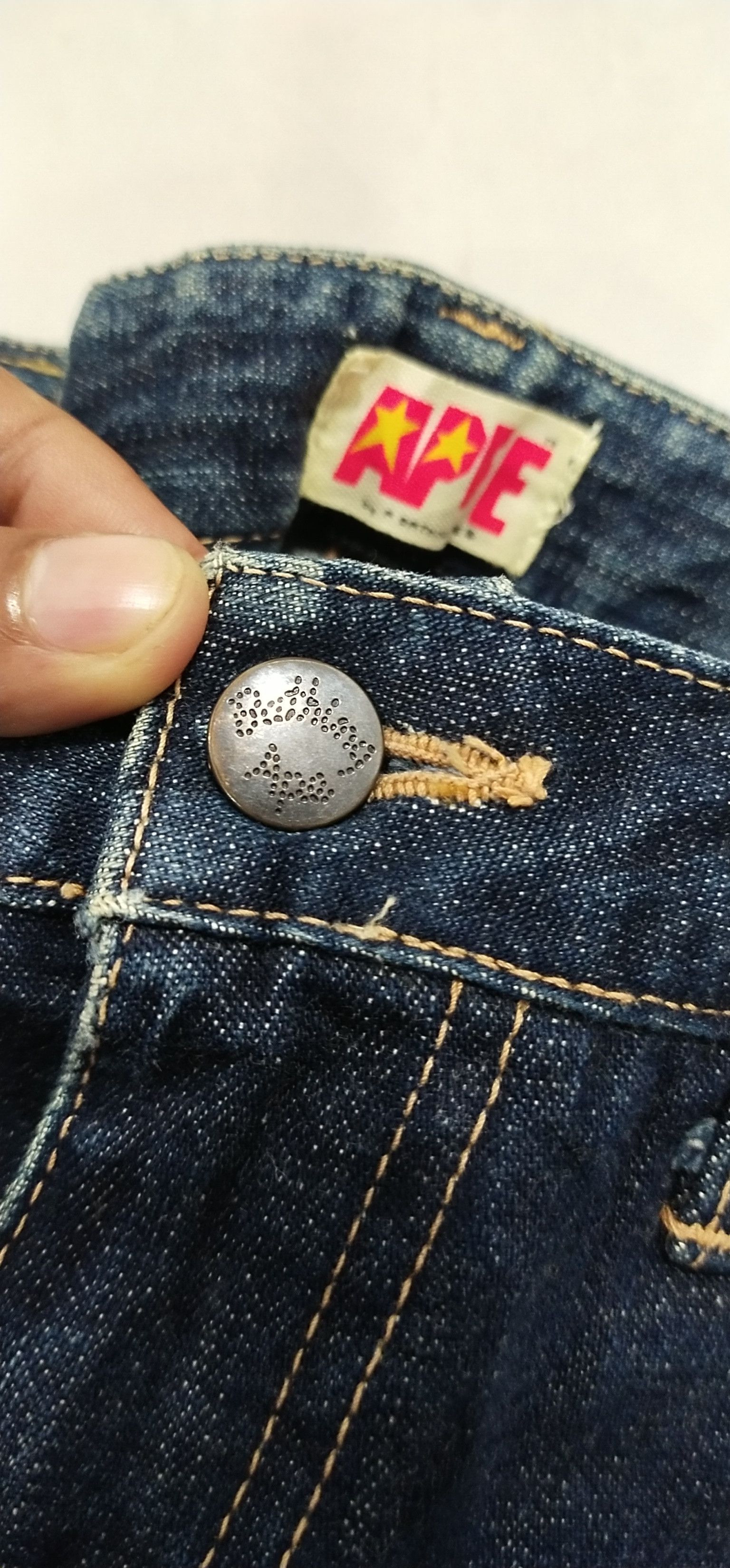 Bape Final💥 Drop Apee Denim💥 Size 32" / US 10 / IT 46 - 7 Thumbnail