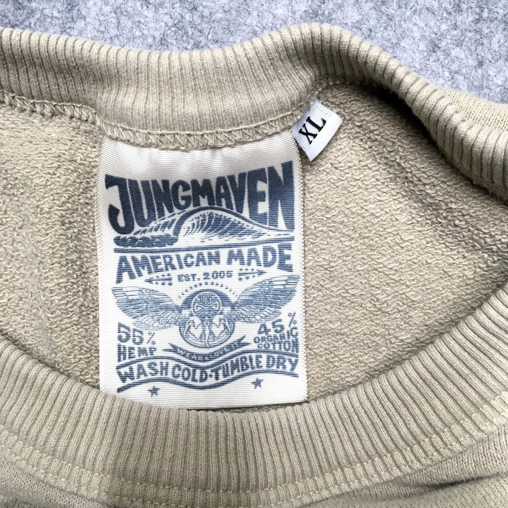 Jungmaven Jungmaven Sweatshirt Womens XL Beige Hemp Cotton Crewneck Pullover Made USA Size XL / US 12-14 / IT 48-50 - 4 Thumbnail