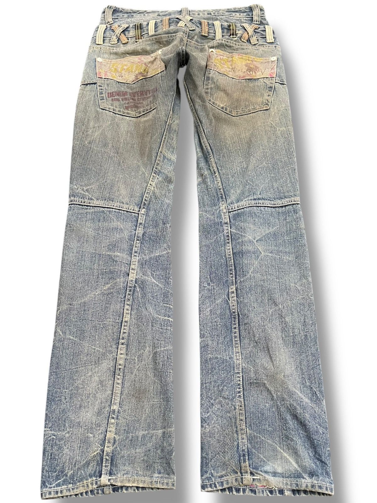 Takashi Murakami Vintage Double Focus Double Waist Twisted Leg Denim Size US 33 - 7 Thumbnail