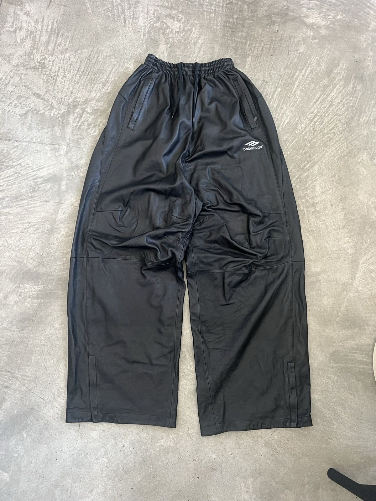 Balenciaga BALENCIAGA 3B Sports Icon Leather Pants | Grailed