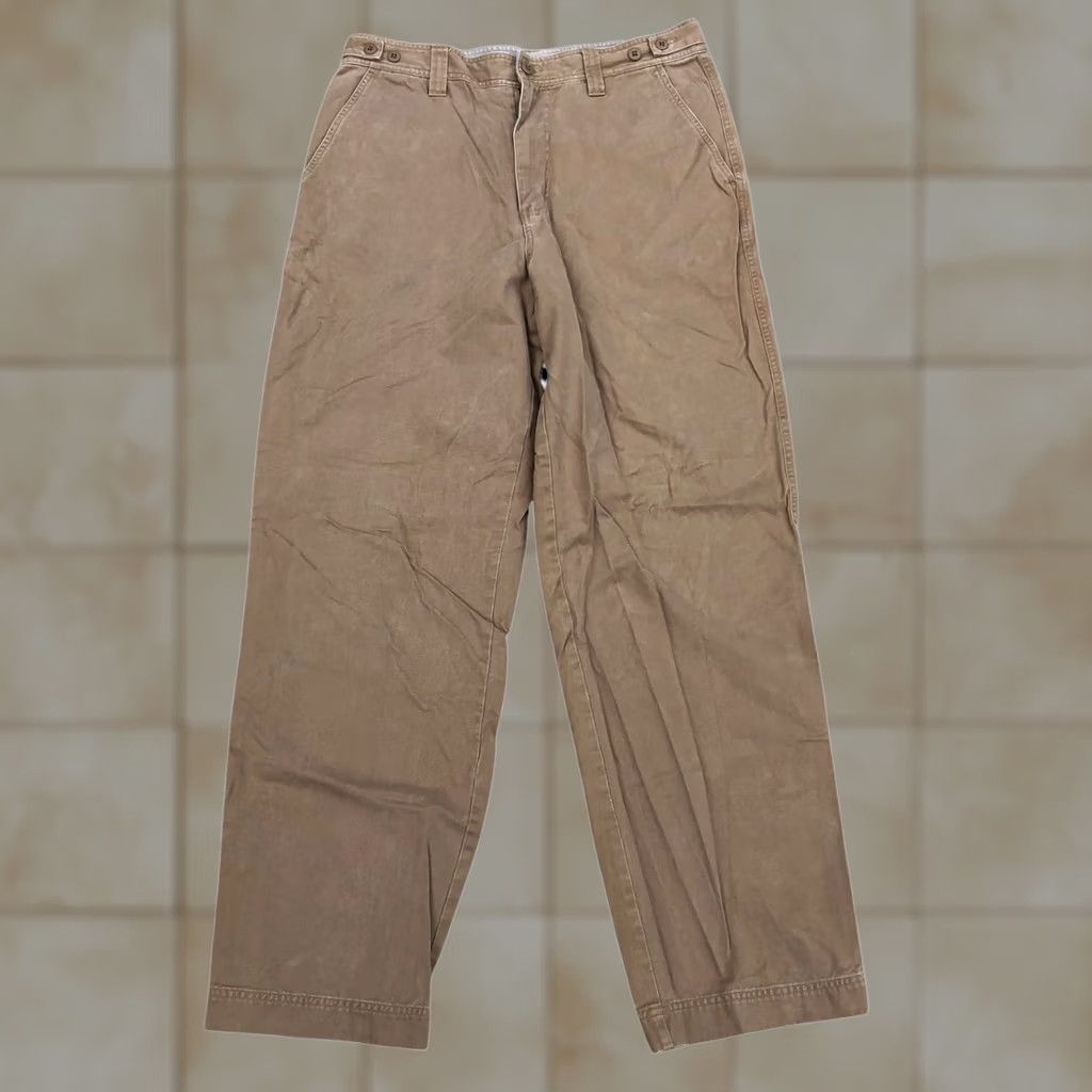 Express Vintage Express Khaki Chino Pants W34 L34 Baggy Slacks Mens Pants Size US 36 / EU 52 - 1 Thumbnail