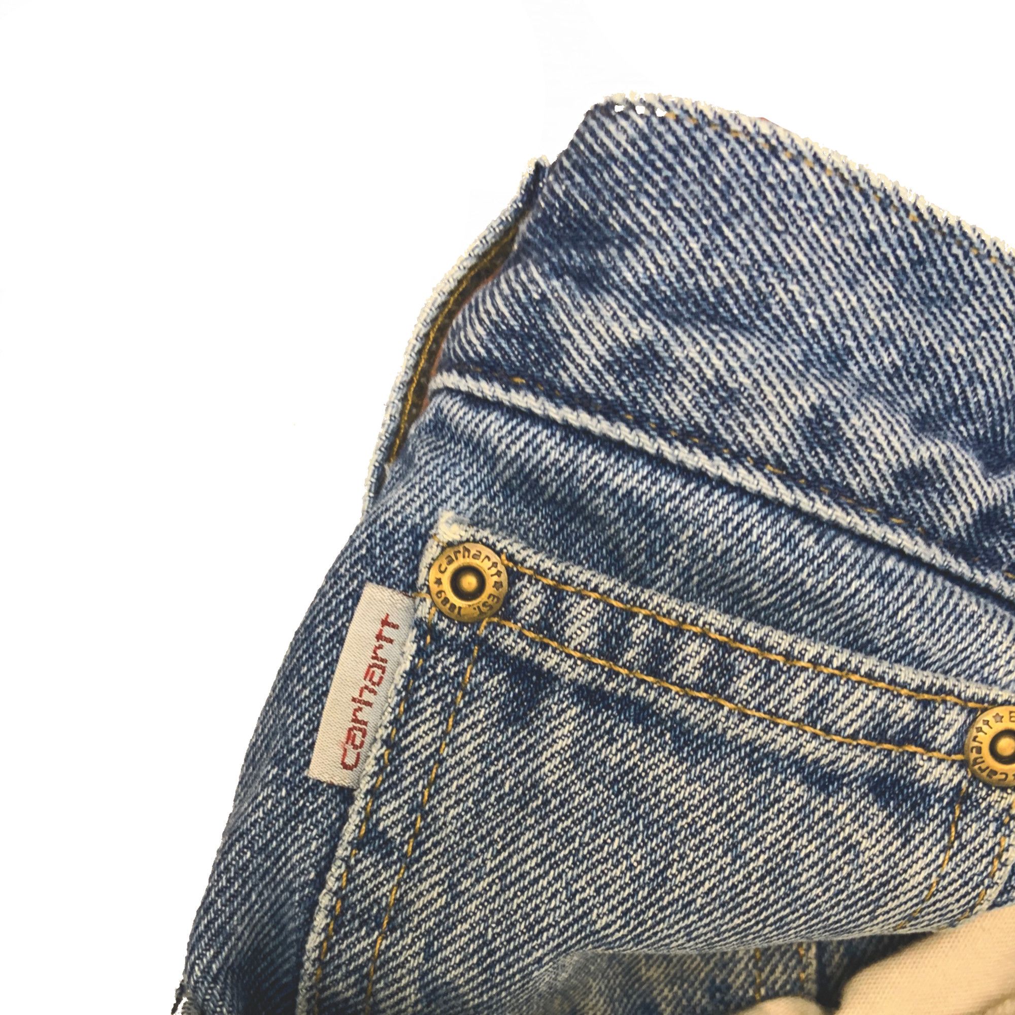 Carhartt × Vintage Vintage Flannel Lined Carhartt Blue Jeans Size US 34 / EU 50 - 5 Thumbnail