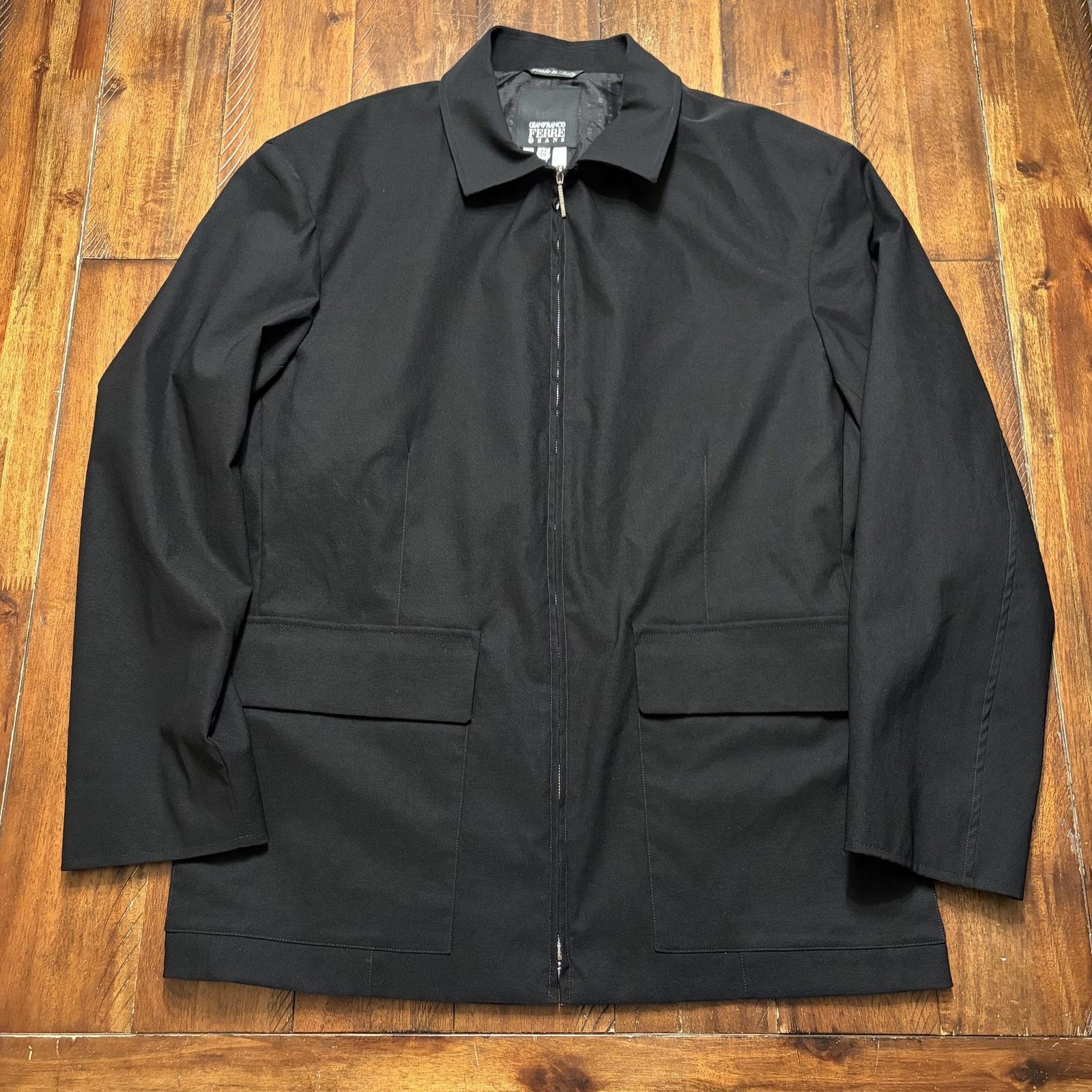 Gianfranco Ferre Gianfranco Ferre Jeans Coat 58 Softshell Zip Overcoat Italy Size US L / EU 52-54 / 3 - 2 Thumbnail