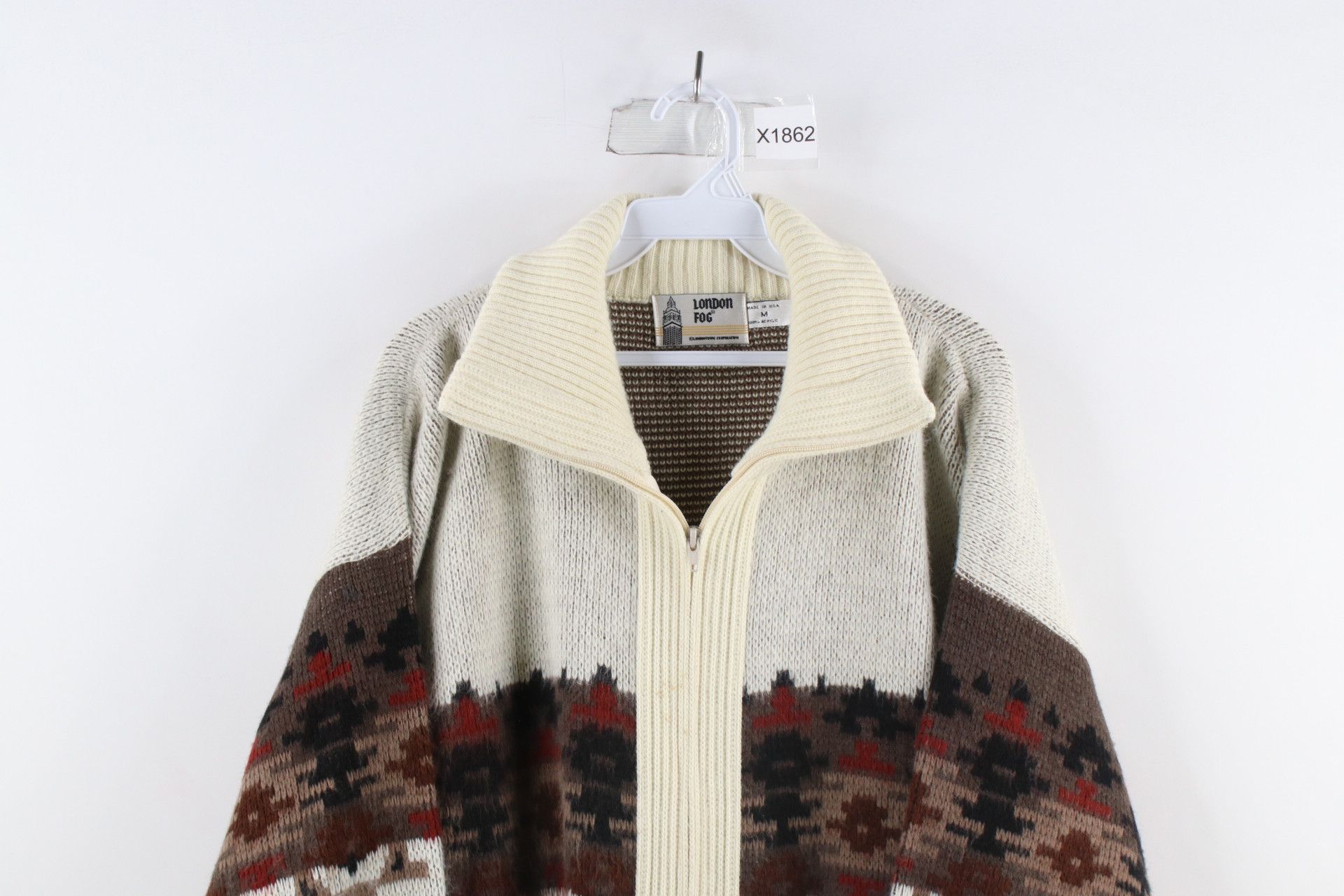 Vintage Vintage 70s Streetwear Knit Full Zip Cardigan Sweater USA Size US M / EU 48-50 / 2 - 2 Thumbnail