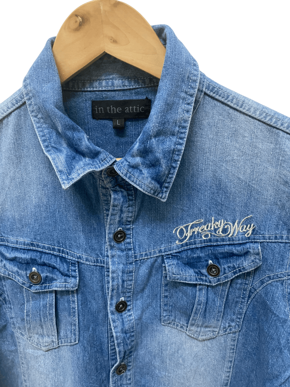14th Addiction Freaky Ways Denim Shirt In The Attic Homme Size US L / EU 52-54 / 3 - 2 Thumbnail