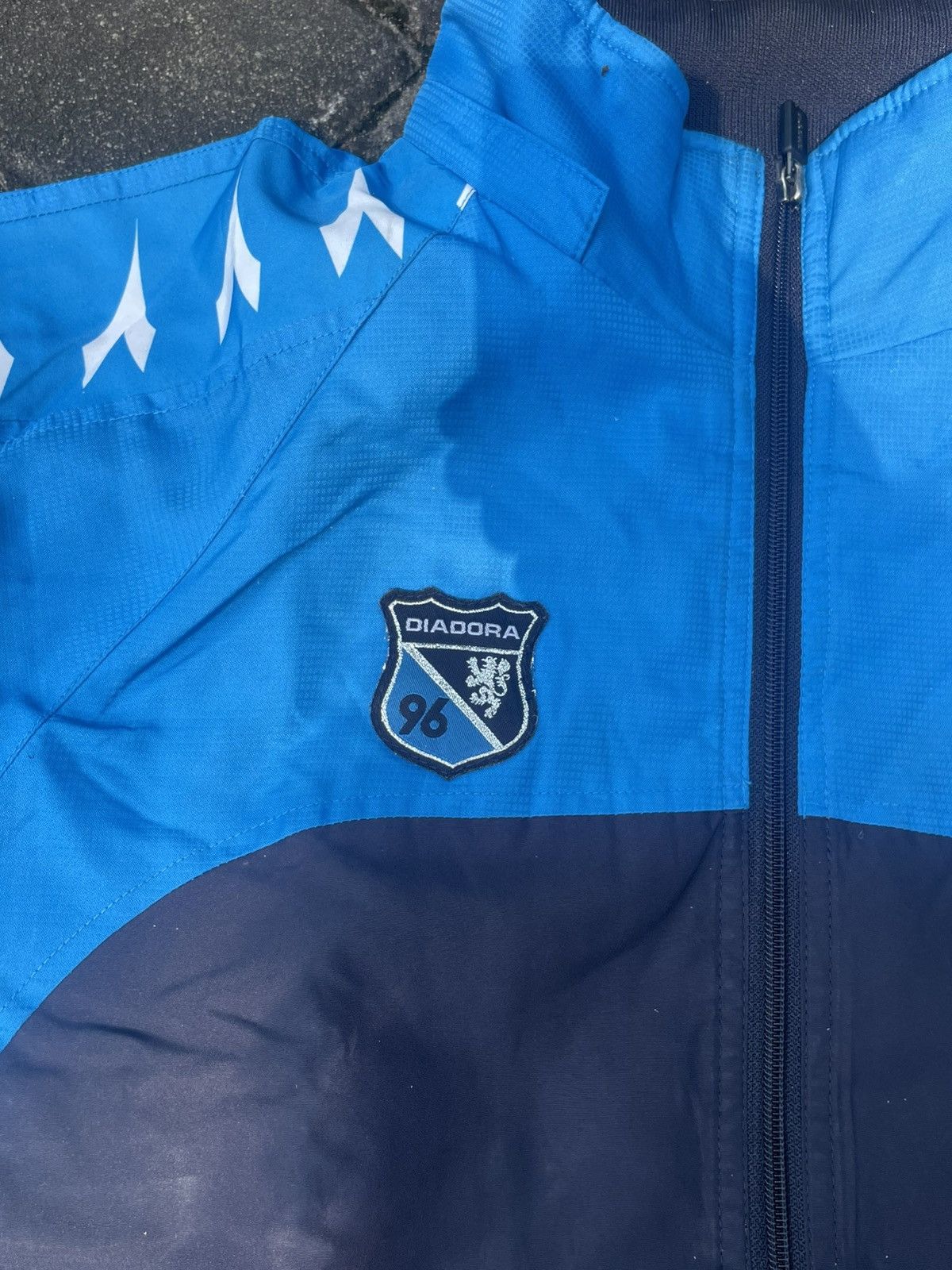 Diadora Diadora 90s Full Tracksuit - Blue Navy Retro Sportswear 1996 Size US XL / EU 56 / 4 - 4 Thumbnail