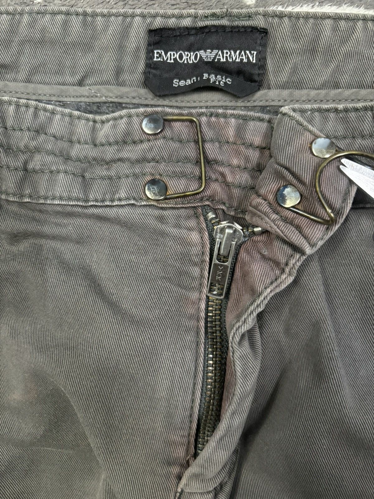 Emporio Armani Vintage Emporio Armani Thrashed Loose Utility Cargo Pants Size US 36 / EU 52 - 4 Thumbnail